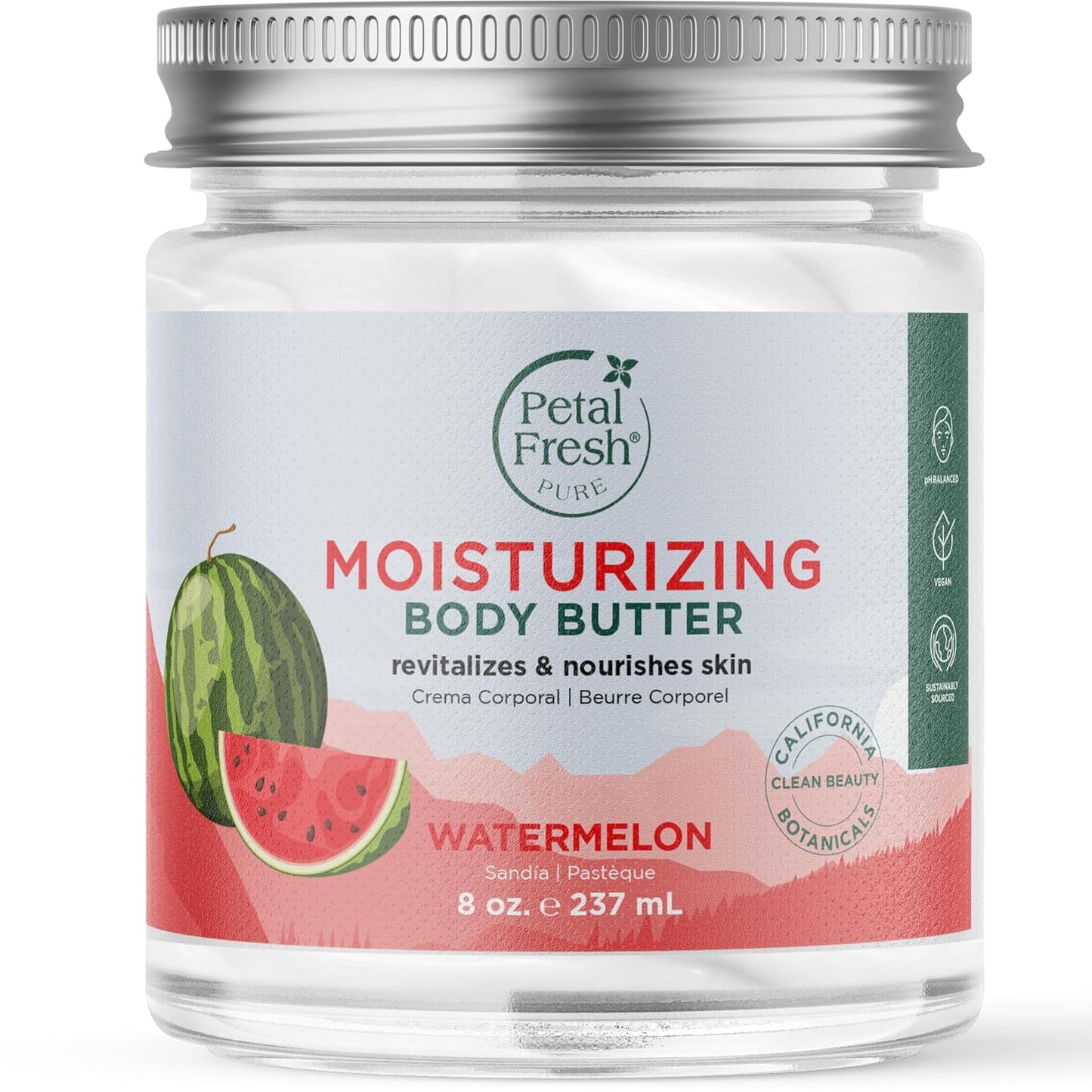 Transform Your Skin with Petal Fresh Pure Restoring Body Butter - Luxurious Honey & Coconut Oil Blend, 8 Fl Oz