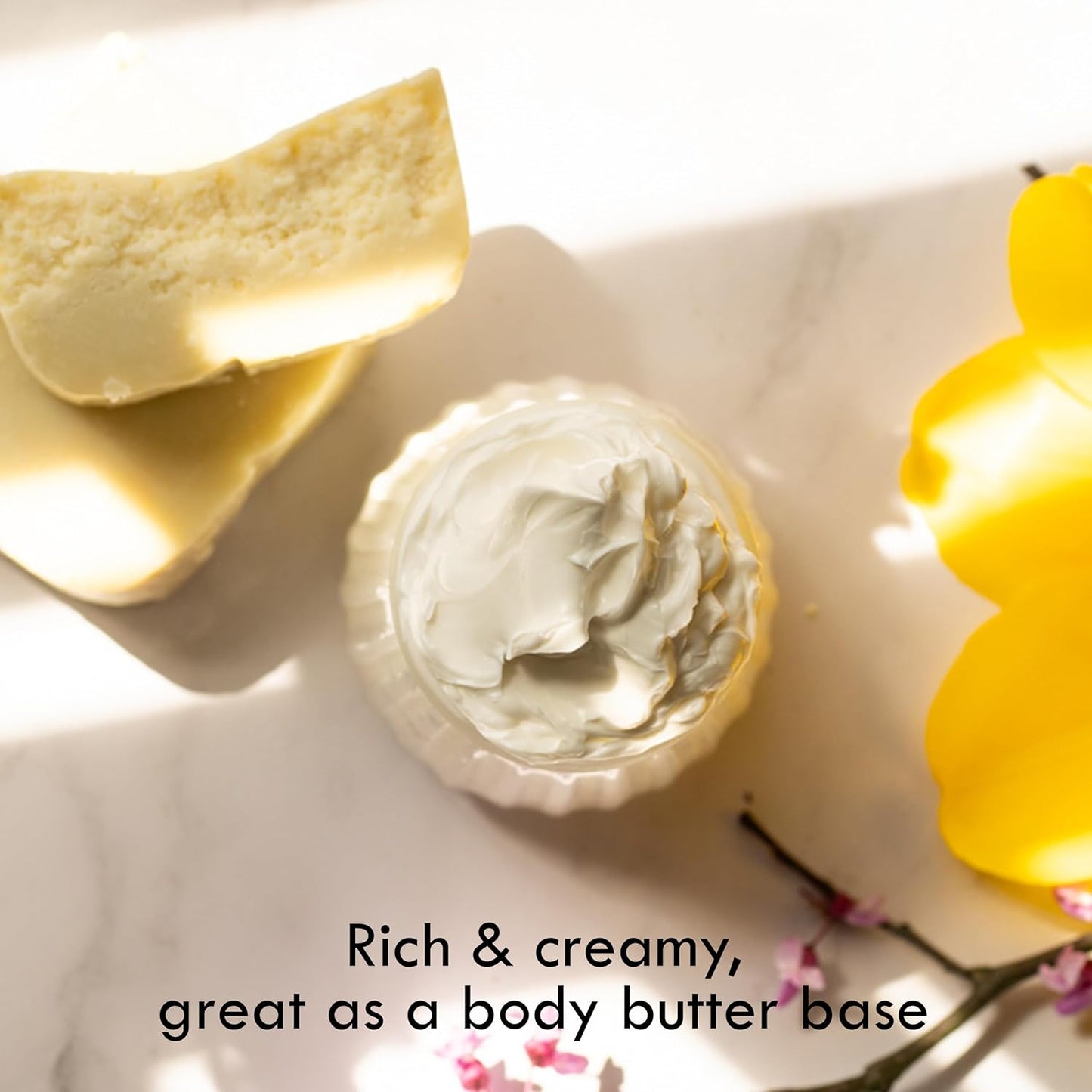 100% Pure African Raw Shea Butter - Unrefined Moisturizer for Hair & Body, Perfect for Dry Skin, DIY Lip Balm, Body Butter, Lotion & Soap