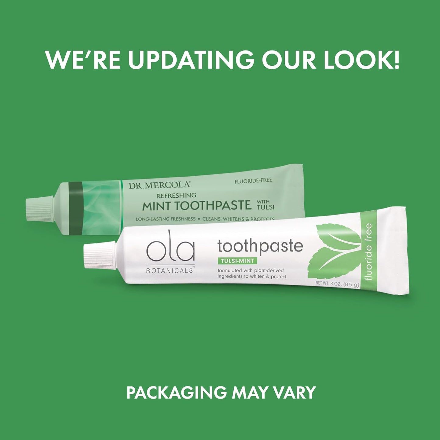 Revitalize Your Smile with Dr. Mercola's Fluoride-Free Tulsi-Mint Toothpaste - Natural Whitening & Protection in Every Tube!