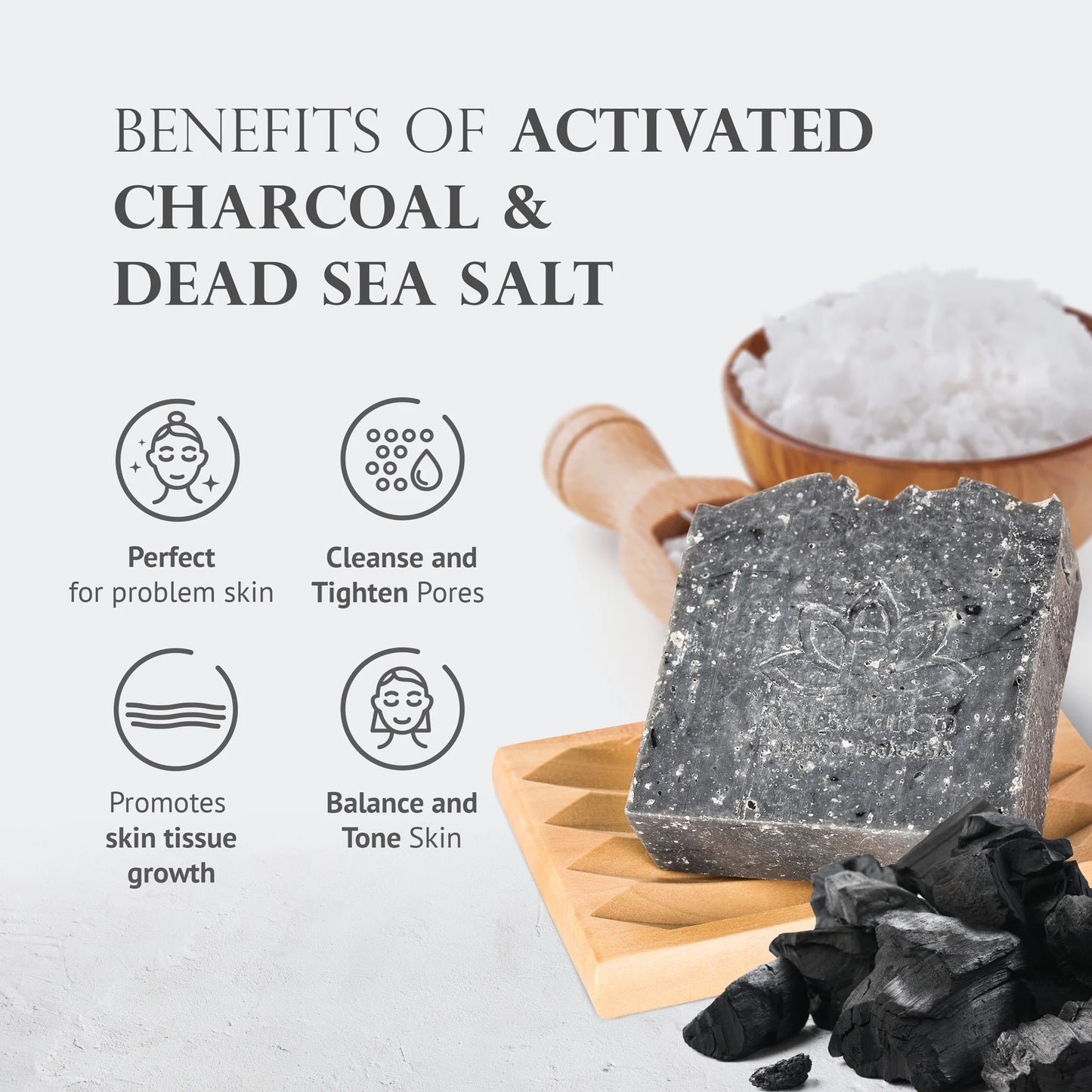 Black Charcoal Soap Bar Natural Cold Process Soap Whiskey, Leather and Patchouli Scent Mix Bar Handmade in USA by