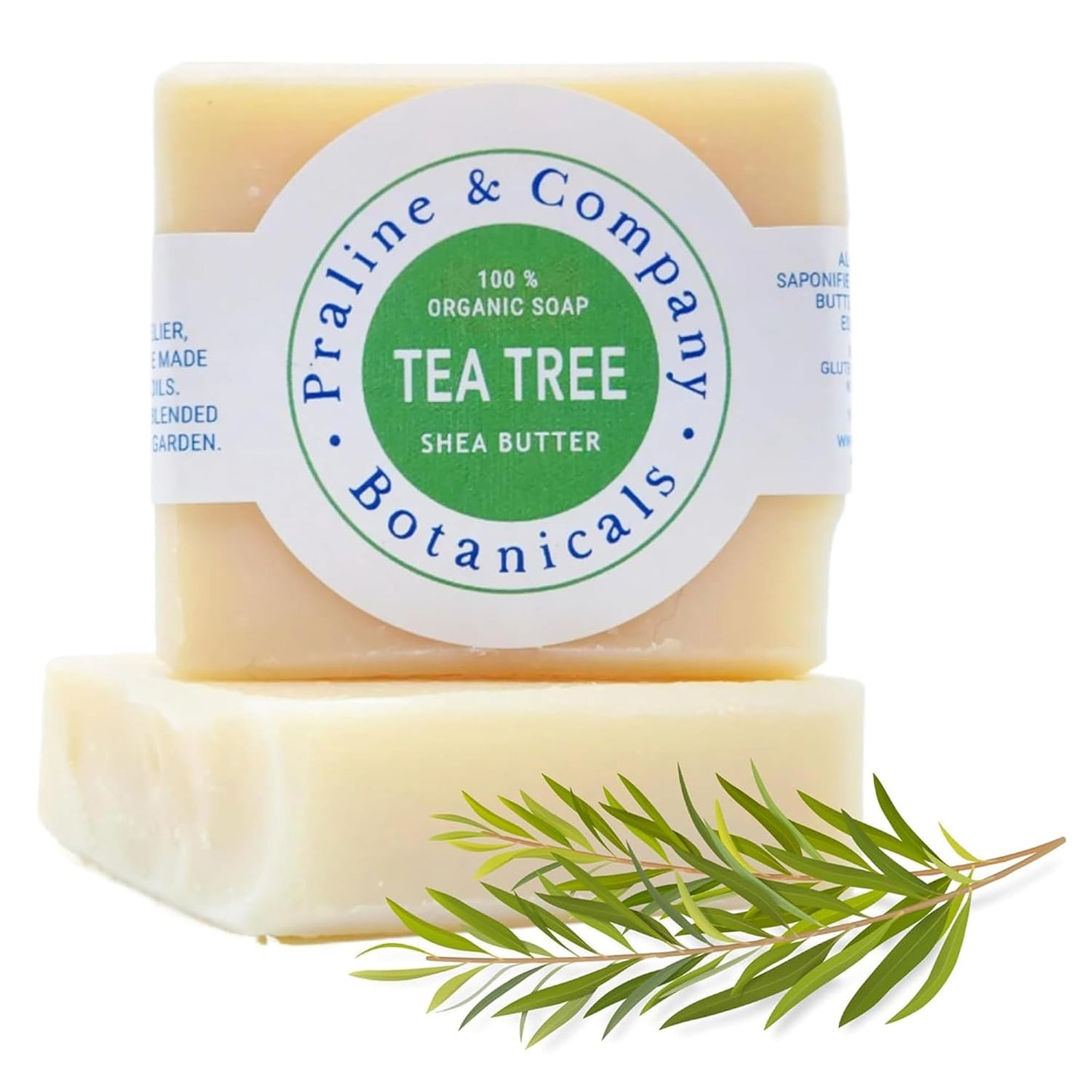Revitalize Your Skin with Luxurious Organic Handmade Tea Tree Bath & Hand Soap - Gentle Foam for Oily Skin - 100% Pure Ingredients - 4Oz/110Gr
