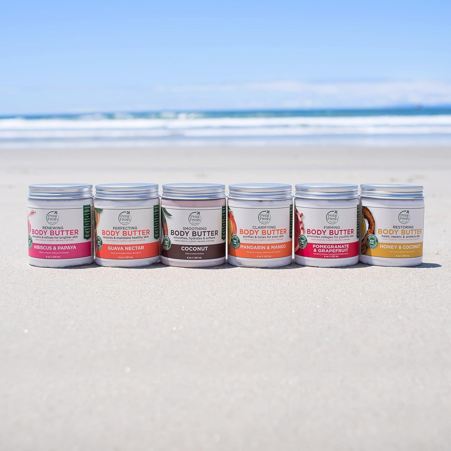 Transform Your Skin with Petal Fresh Pure Restoring Body Butter - Luxurious Honey & Coconut Oil Blend, 8 Fl Oz