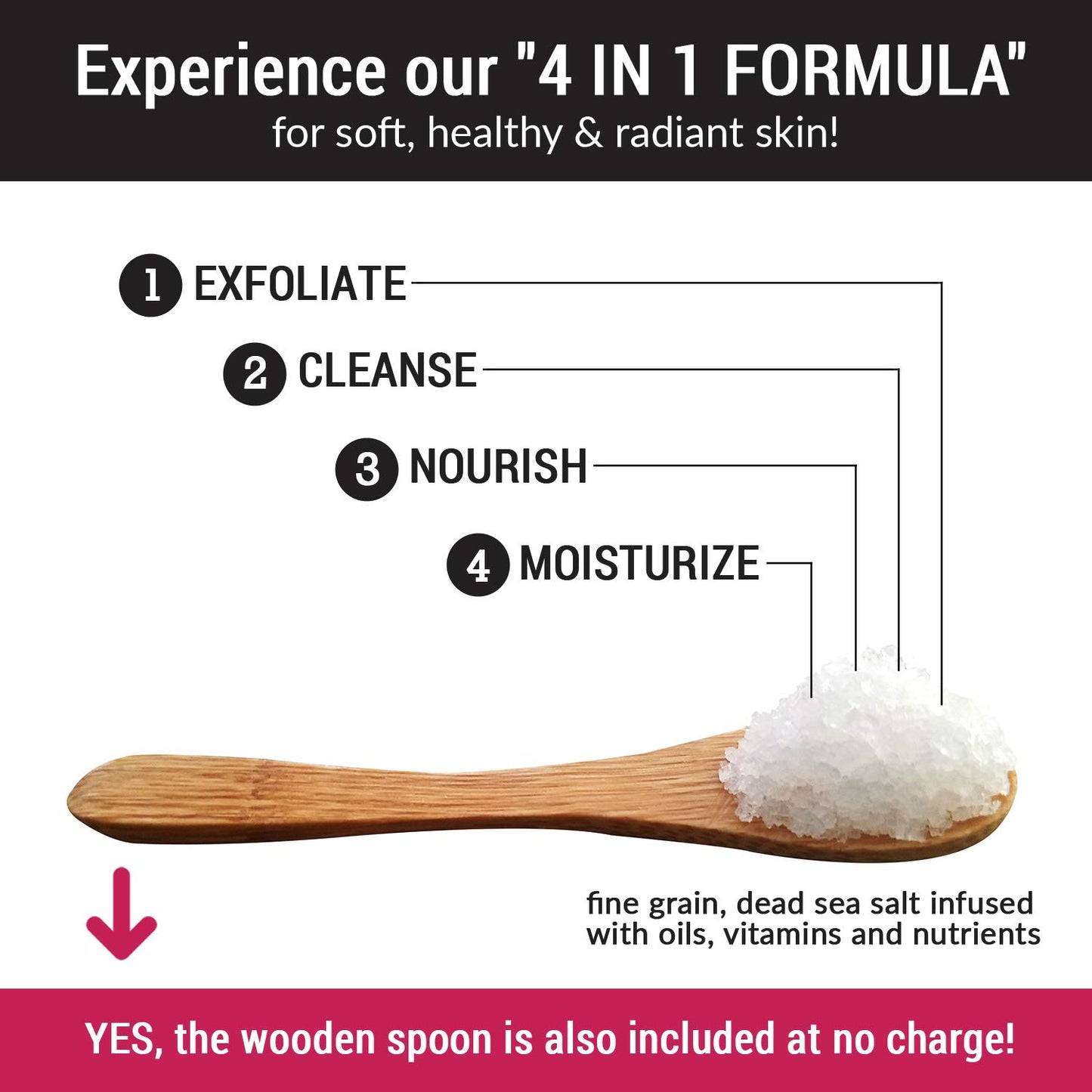 Indulge in Purescrubs Premium Coconut Body Scrub Set - 16oz Dead Sea Salt Scrub with Essential Oils, Includes Wooden Spoon, Loofah & Exfoliating Oatmeal Soap