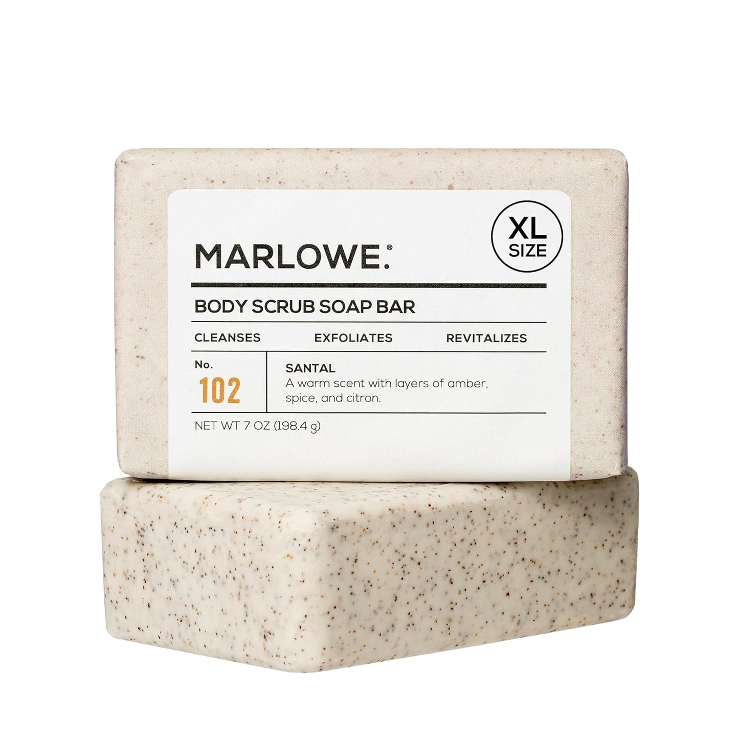 Revitalize Your Skin with No. 102 Oud Wood Body Scrub Soap - 3 Exfoliating Bars with Shea Butter, Olive Oil & Green Tea Extracts, Earthy & Smoky Scent