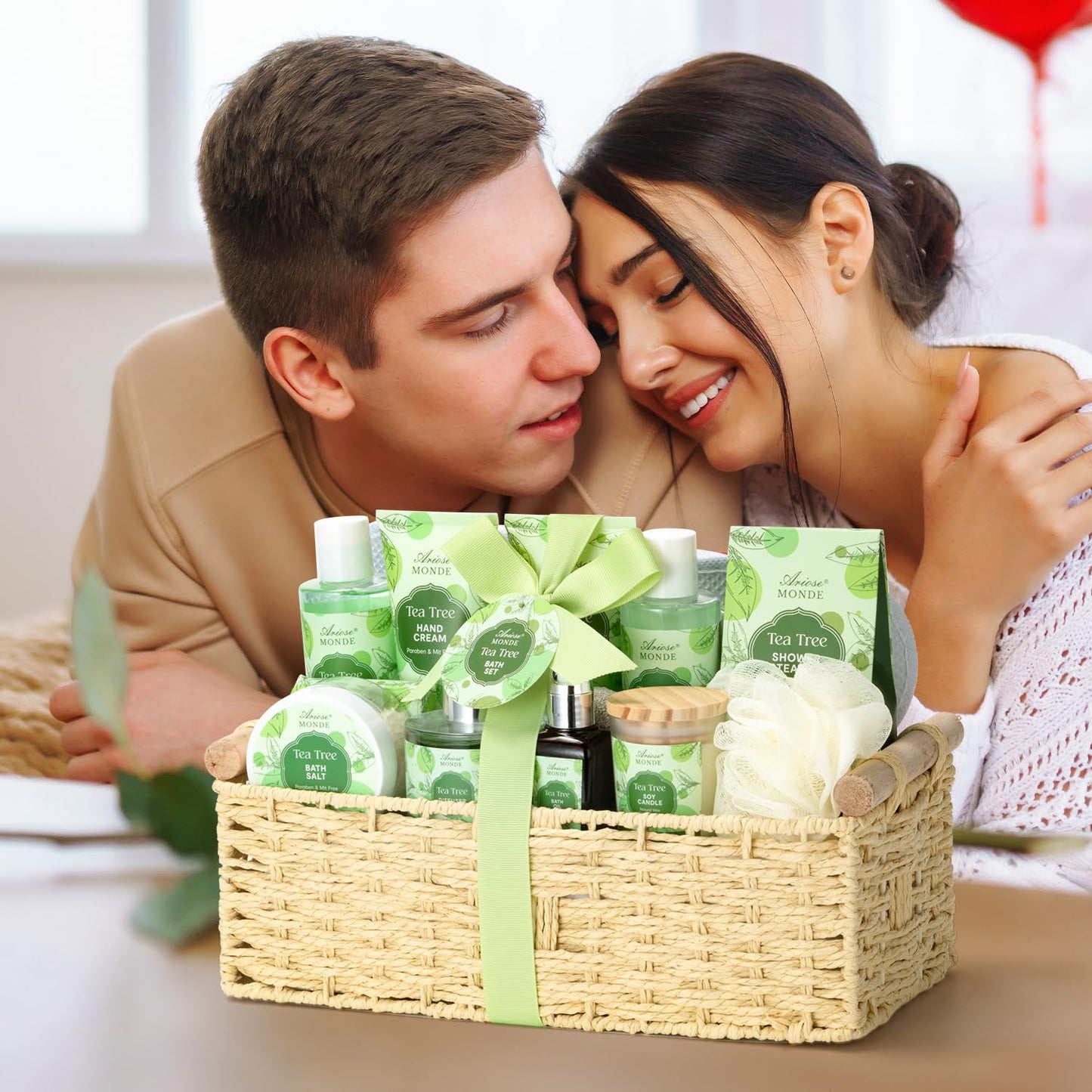 Experience Ultimate Relaxation: Luxurious Tea Tree Spa Gift Basket - The Perfect Self-Care Kit for Women
