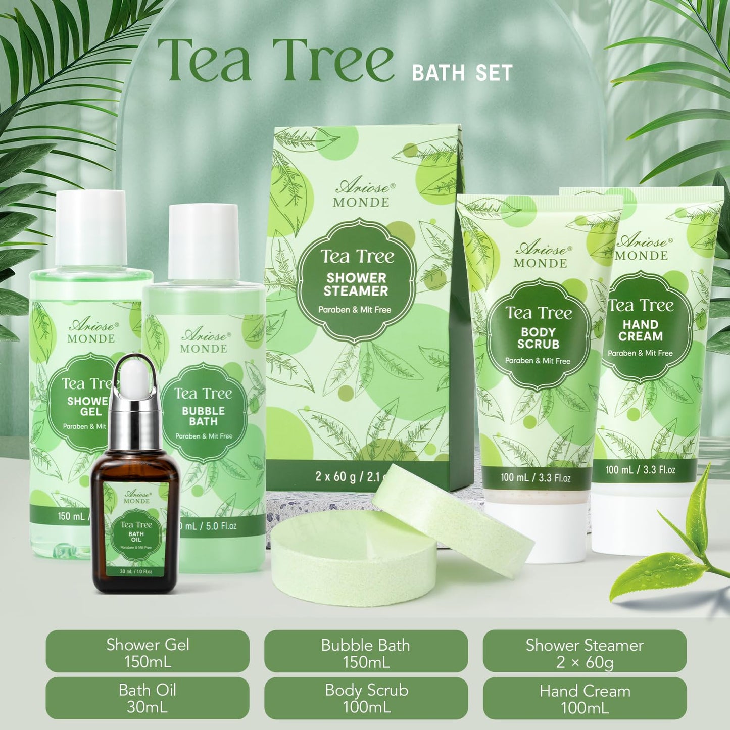 Experience Ultimate Relaxation: Luxurious Tea Tree Spa Gift Basket - The Perfect Self-Care Kit for Women