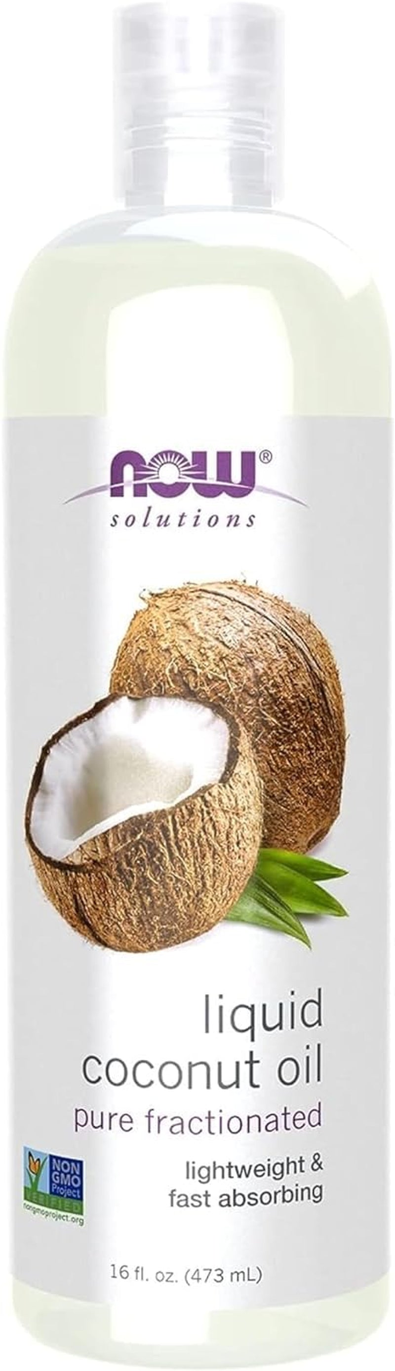 NOW Foods Liquid Coconut Oil - Nourish Your Skin and Hair, 4 oz - Lightweight & Hydrating Formula