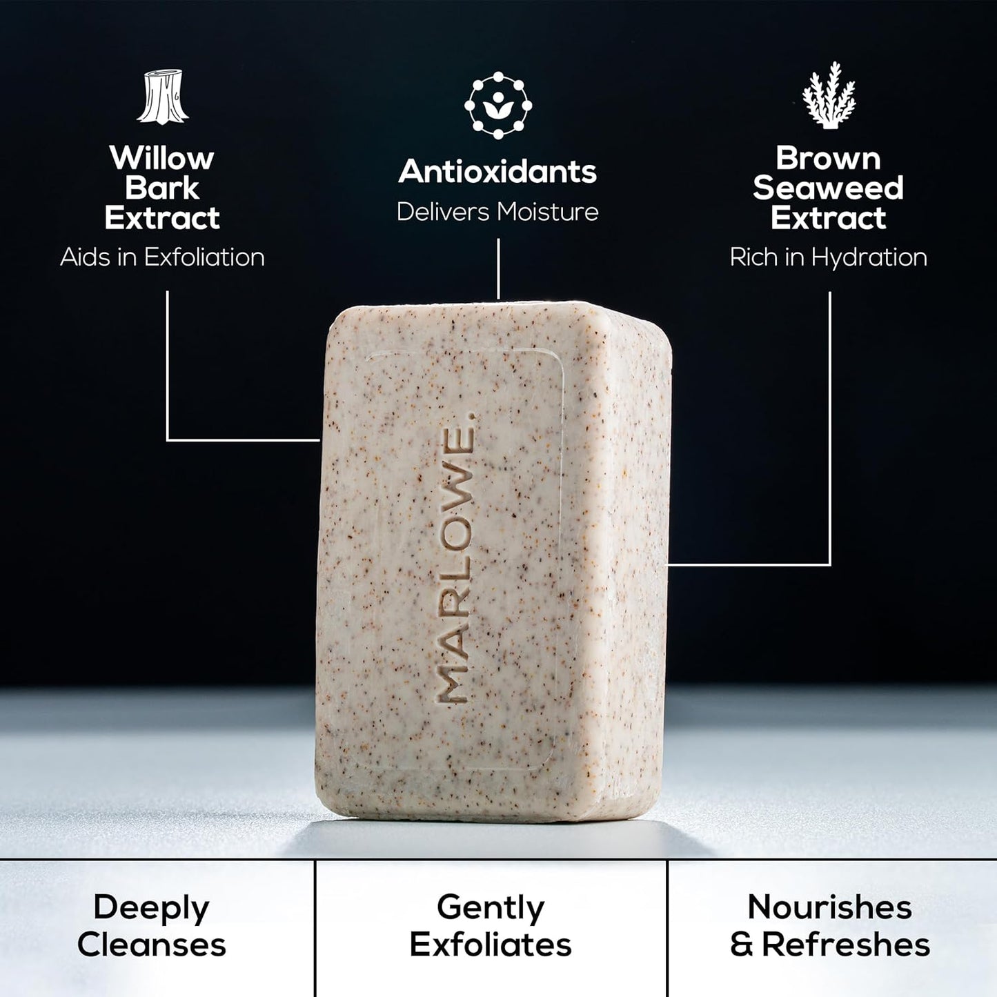 Revitalize Your Skin with No. 102 Oud Wood Body Scrub Soap - 3 Exfoliating Bars with Shea Butter, Olive Oil & Green Tea Extracts, Earthy & Smoky Scent