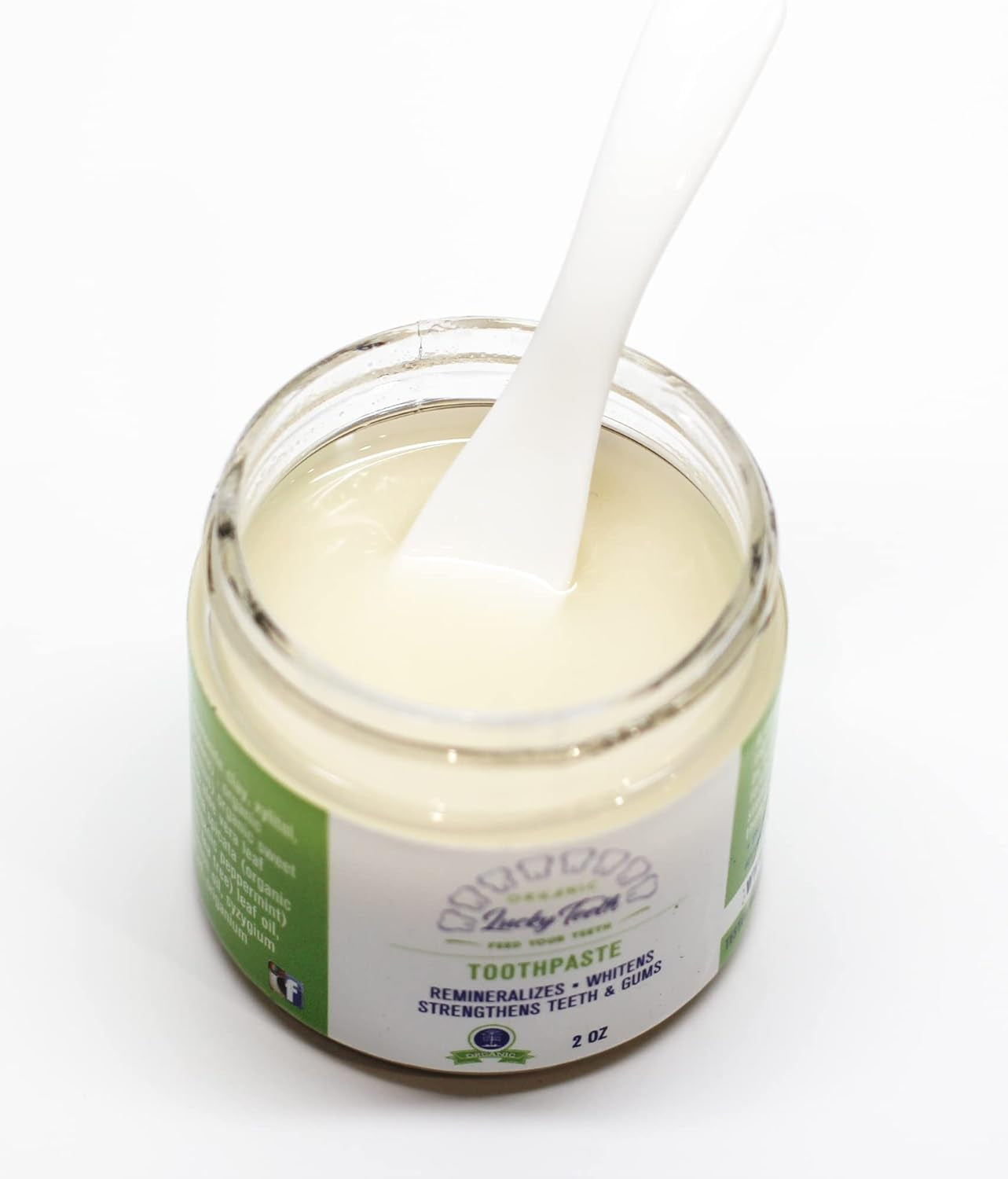 Lucky Teeth Organic Toothpaste - All-Natural Formula for Stronger Teeth & Gums (2 Oz)
