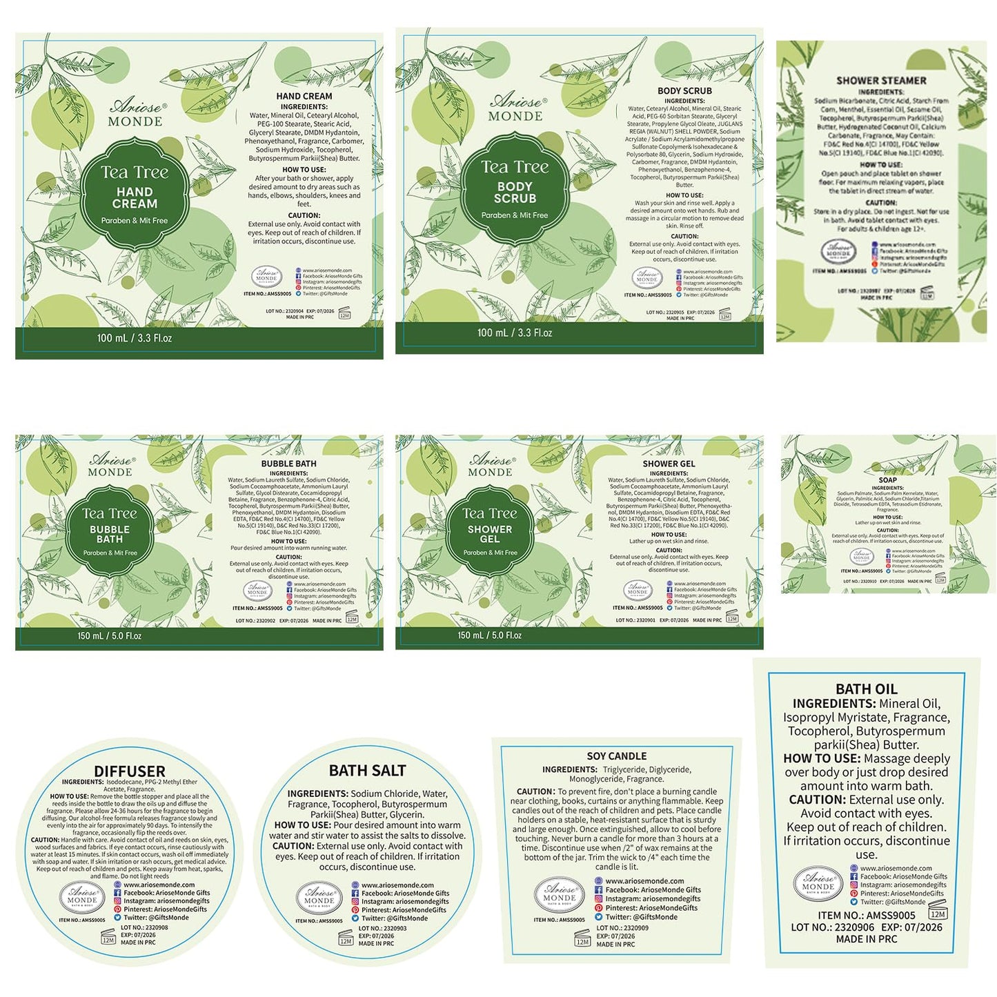 Experience Ultimate Relaxation: Luxurious Tea Tree Spa Gift Basket - The Perfect Self-Care Kit for Women