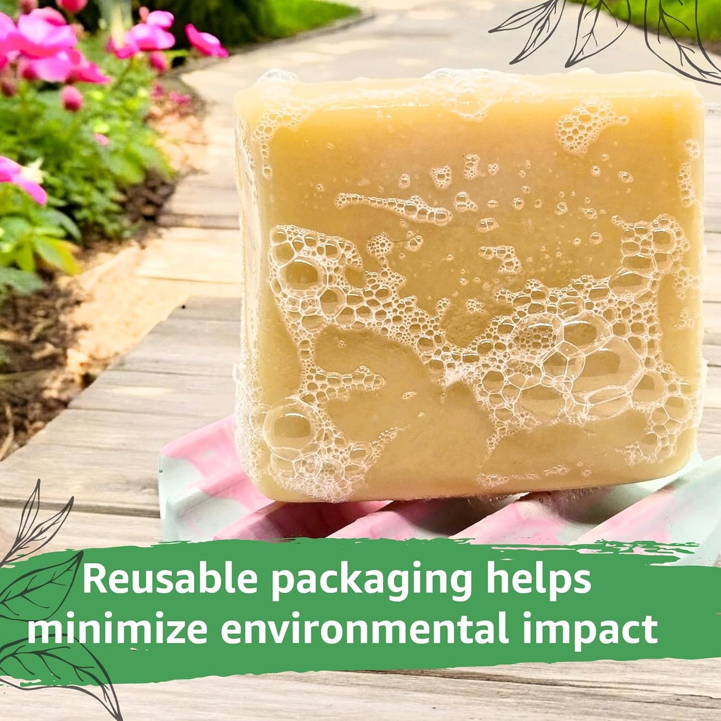 Revitalize Your Skin with Luxurious Organic Handmade Tea Tree Bath & Hand Soap - Gentle Foam for Oily Skin - 100% Pure Ingredients - 4Oz/110Gr