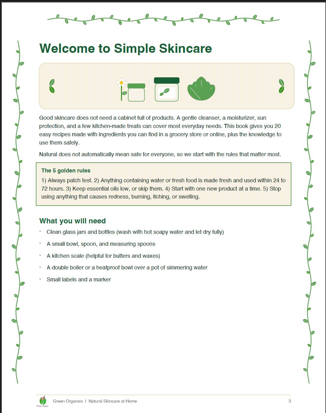 Natural Skincare at Home: 20 Simple DIY Recipes for Face, Body & Lips