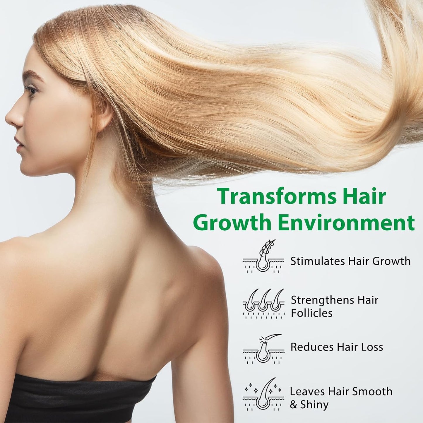 Batana Oil Shampoo & Conditioner Set - Organic Hair Thickening & Growth Formula for All - Paraben & Silicone Free, 2 x 10.56 Fl Oz