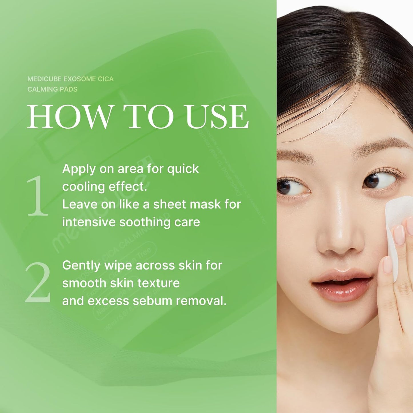 Revitalize Your Skin with Medicube Exosome CICA Tea Tree Calming Toner Pads - 100 Soothing & Hydrating Pads for Sensitive Skin, Vegan Korean Skincare!