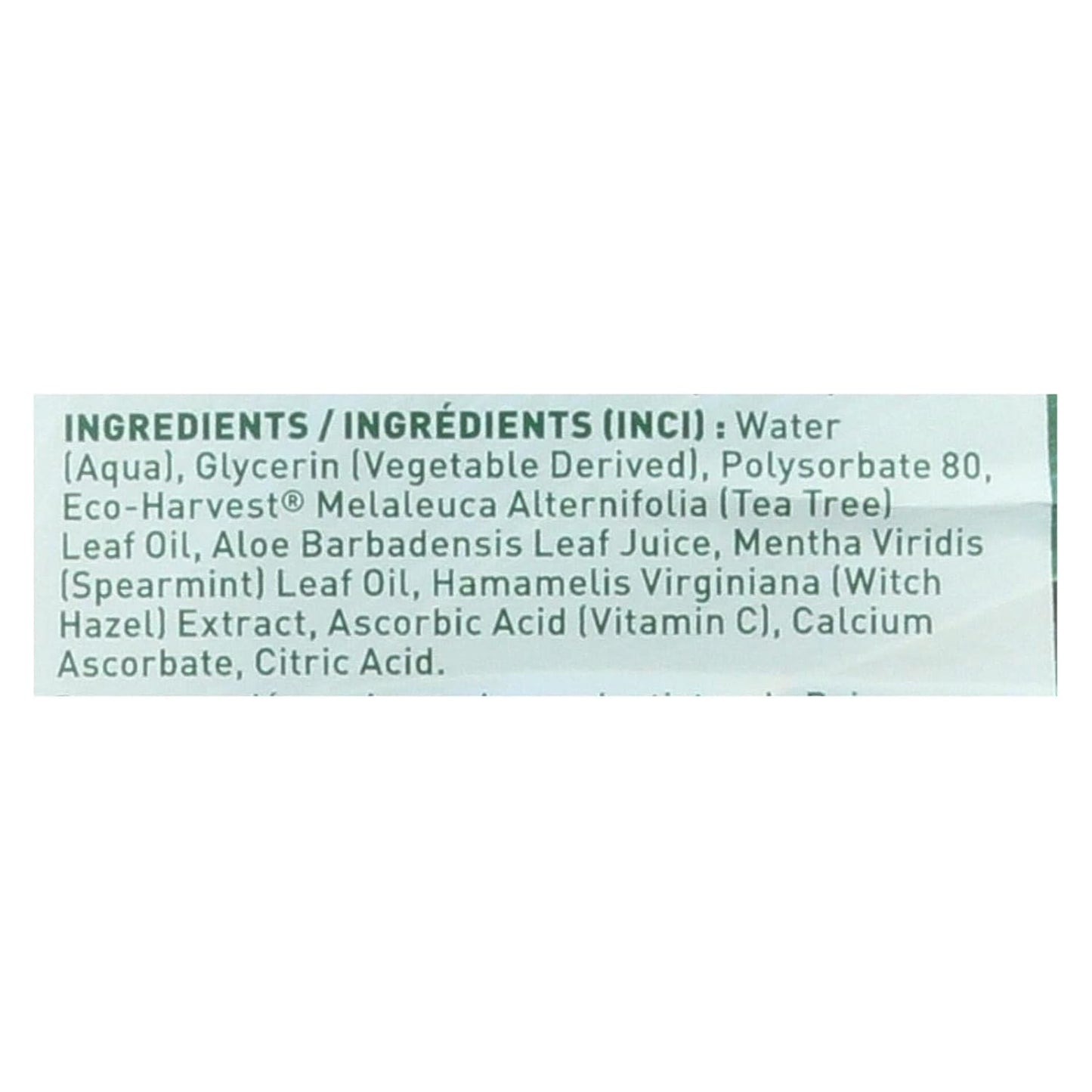 Desert Essence Spearmint Tea Tree Oil Mouthwash - 16 Fl Oz - Alcohol-Free, Sugar-Free, Vegan, Non-GMO - Promotes Healthy Teeth & Gums with Aloe & Vitamin C