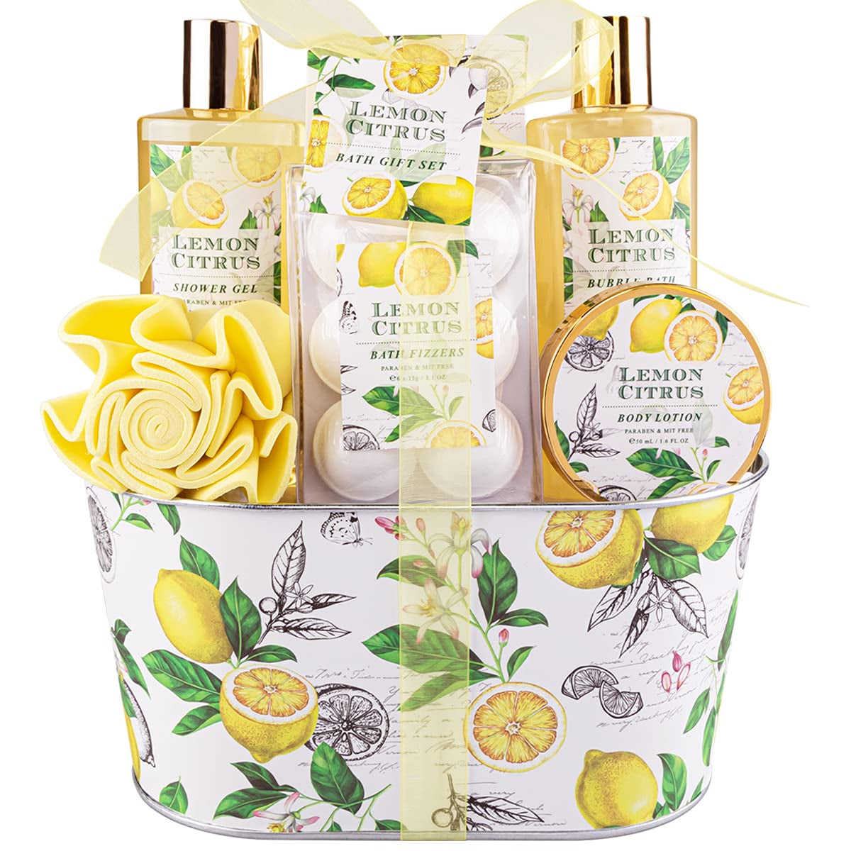 Indulge in Relaxation: 8-Piece Honey Almond Spa Gift Basket for Women - Perfect Birthday, Christmas, or Thank You Gift!