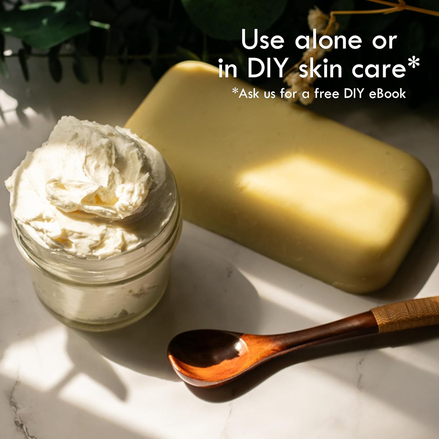 100% Pure African Raw Shea Butter - Unrefined Moisturizer for Hair & Body, Perfect for Dry Skin, DIY Lip Balm, Body Butter, Lotion & Soap