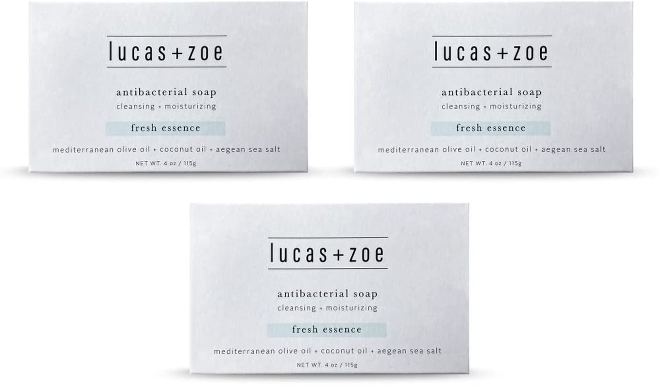 Revitalize Your Skin with Fresh Essence Antiseptic Bar Soap - 6 Pack of Luxurious 4 Ounce Bars Enriched with Mediterranean Olive Oil, Coconut Oil & Aegean Sea Salt - Crafted in Greece