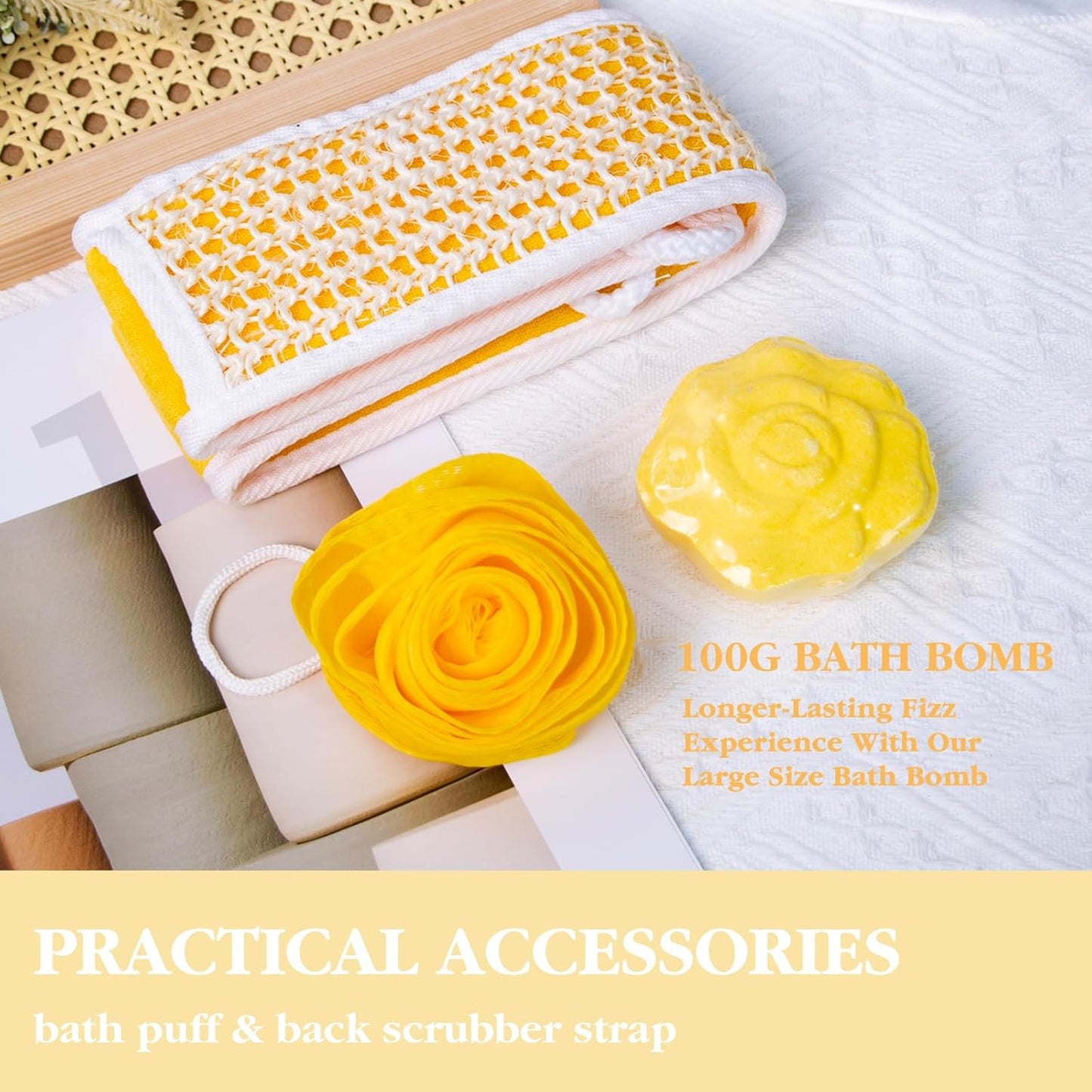 Indulge in Relaxation: 8-Piece Honey Almond Spa Gift Basket for Women - Perfect Birthday, Christmas, or Thank You Gift!