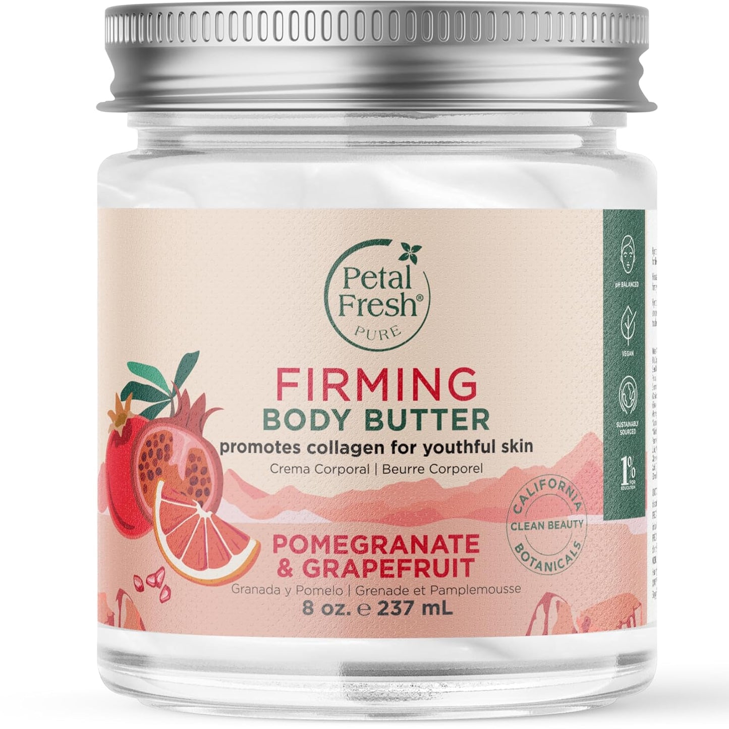 Transform Your Skin with Petal Fresh Pure Restoring Body Butter - Luxurious Honey & Coconut Oil Blend, 8 Fl Oz