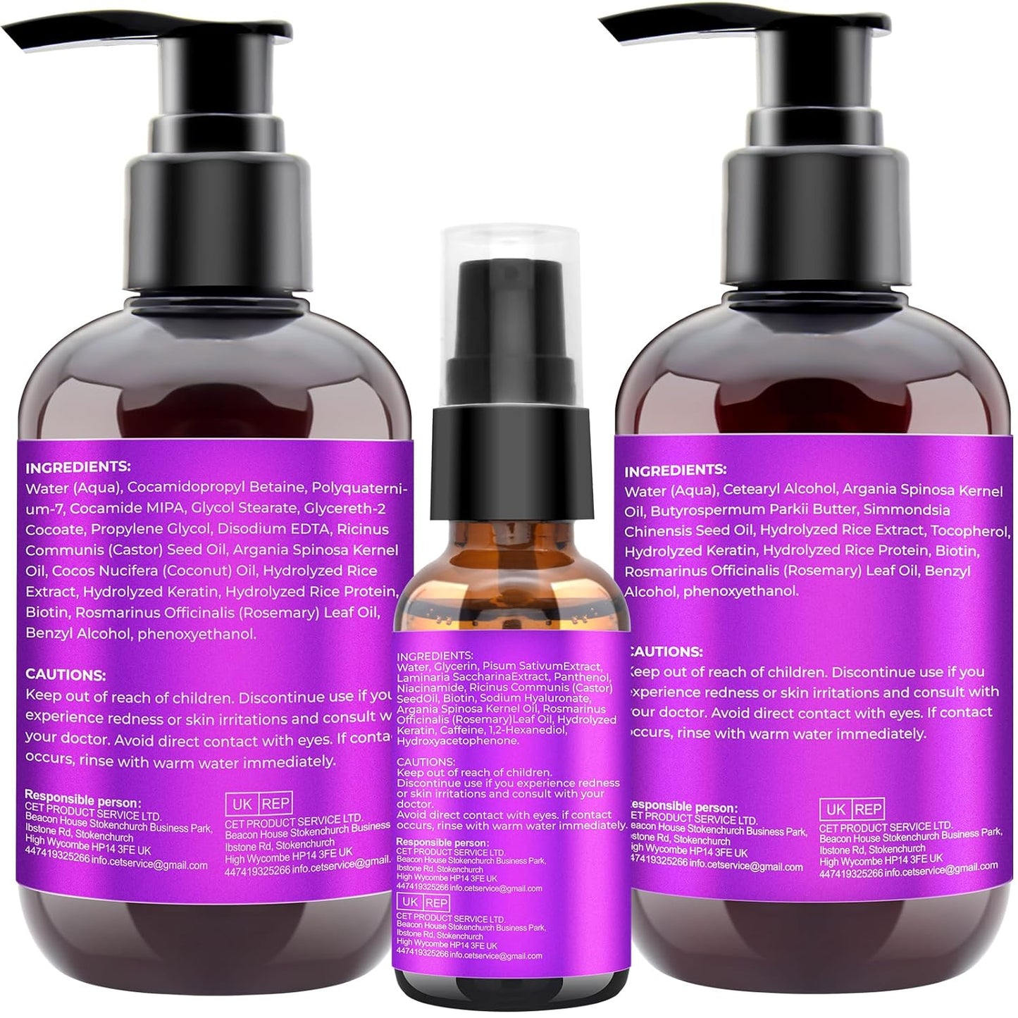 Revitalize Your Hair: Hair Growth Shampoo & Conditioner Set with Rosemary, Biotin, Argan & Castor Oils for Thinning & Curly Hair