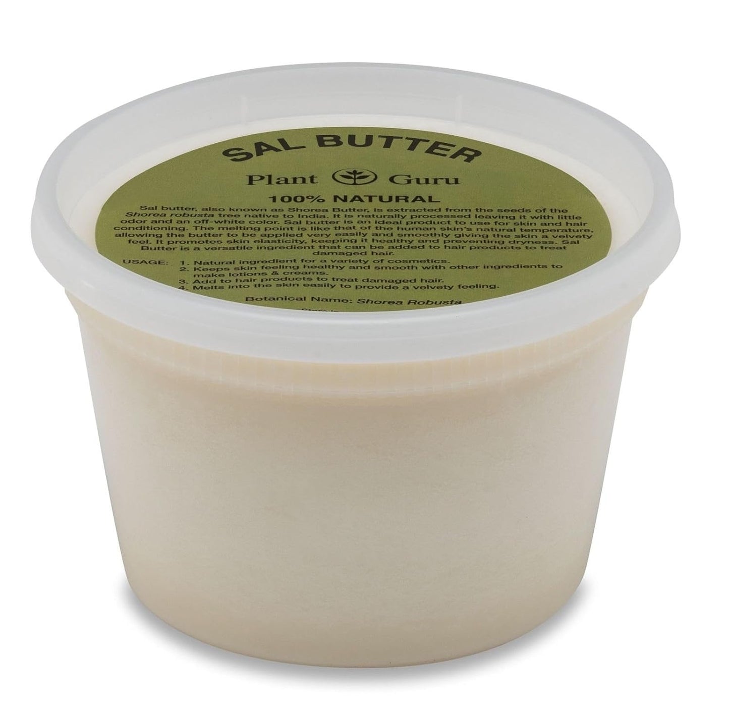 Nourish Your Skin with 100% Pure Raw Cold Pressed Sal Butter - Ultimate Hydration for All Skin Types (8 Oz)