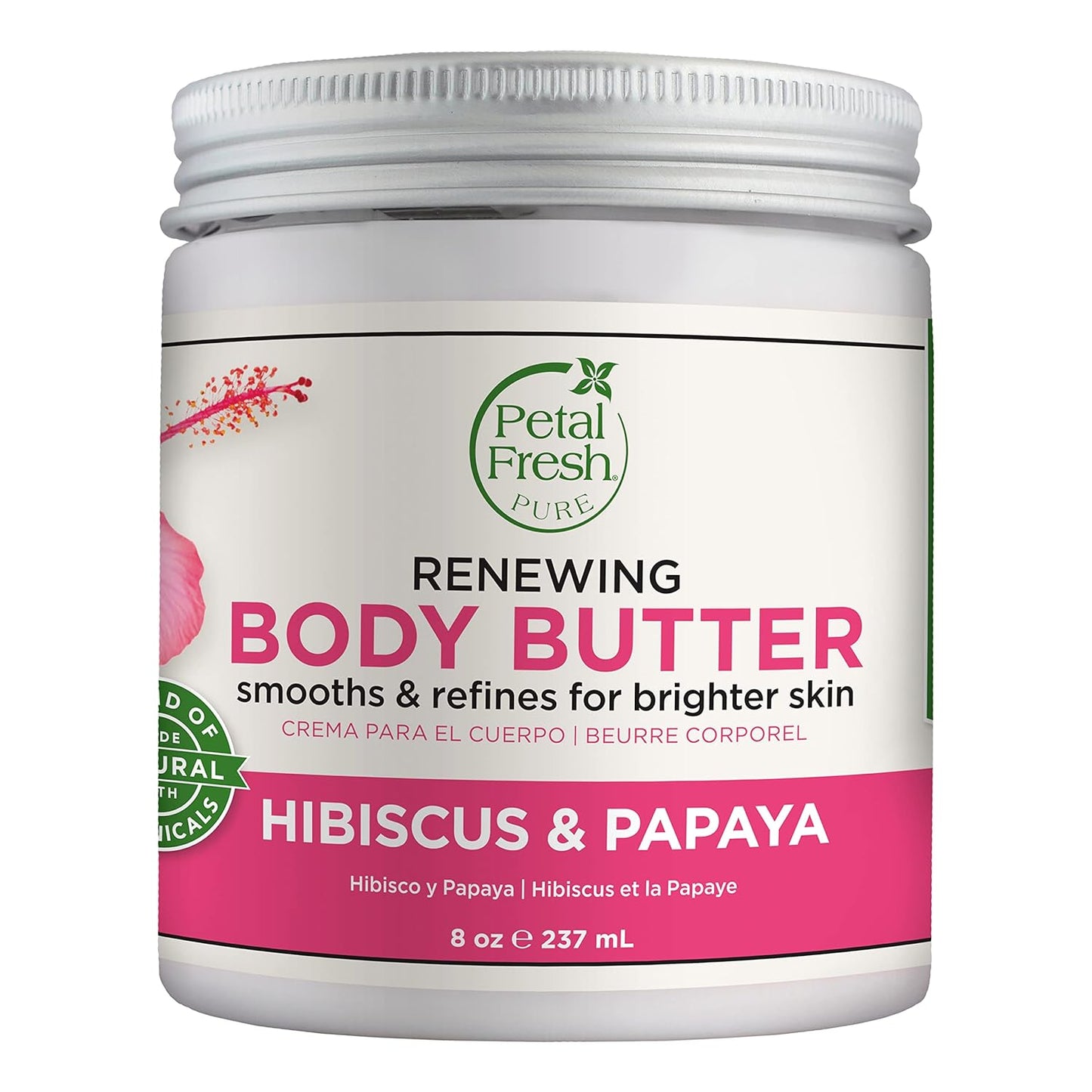Transform Your Skin with Petal Fresh Pure Restoring Body Butter - Luxurious Honey & Coconut Oil Blend, 8 Fl Oz
