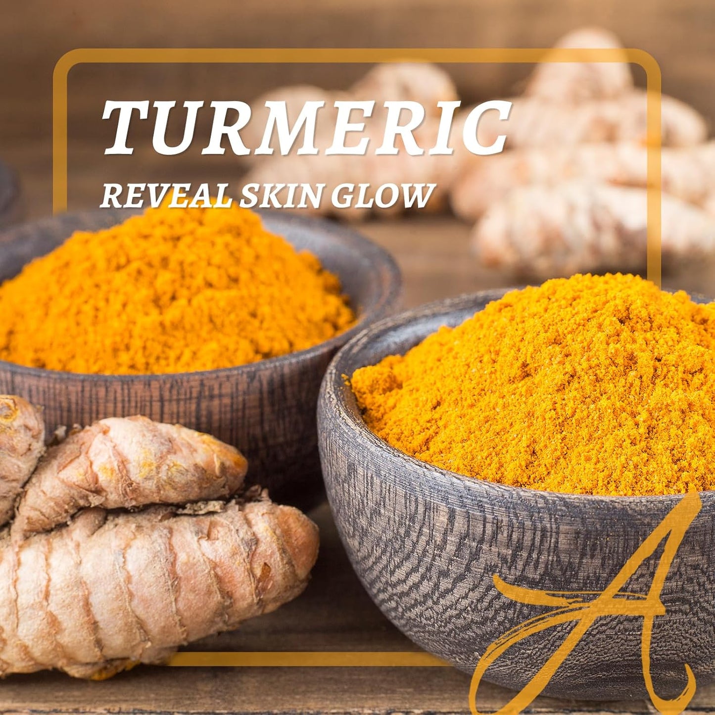 Revitalize Your Skin with ANAI RUI Turmeric Body Scrub - Exfoliating & Hydrating Sugar Scrub for Face, Body, Hands & Feet - 9 OZ