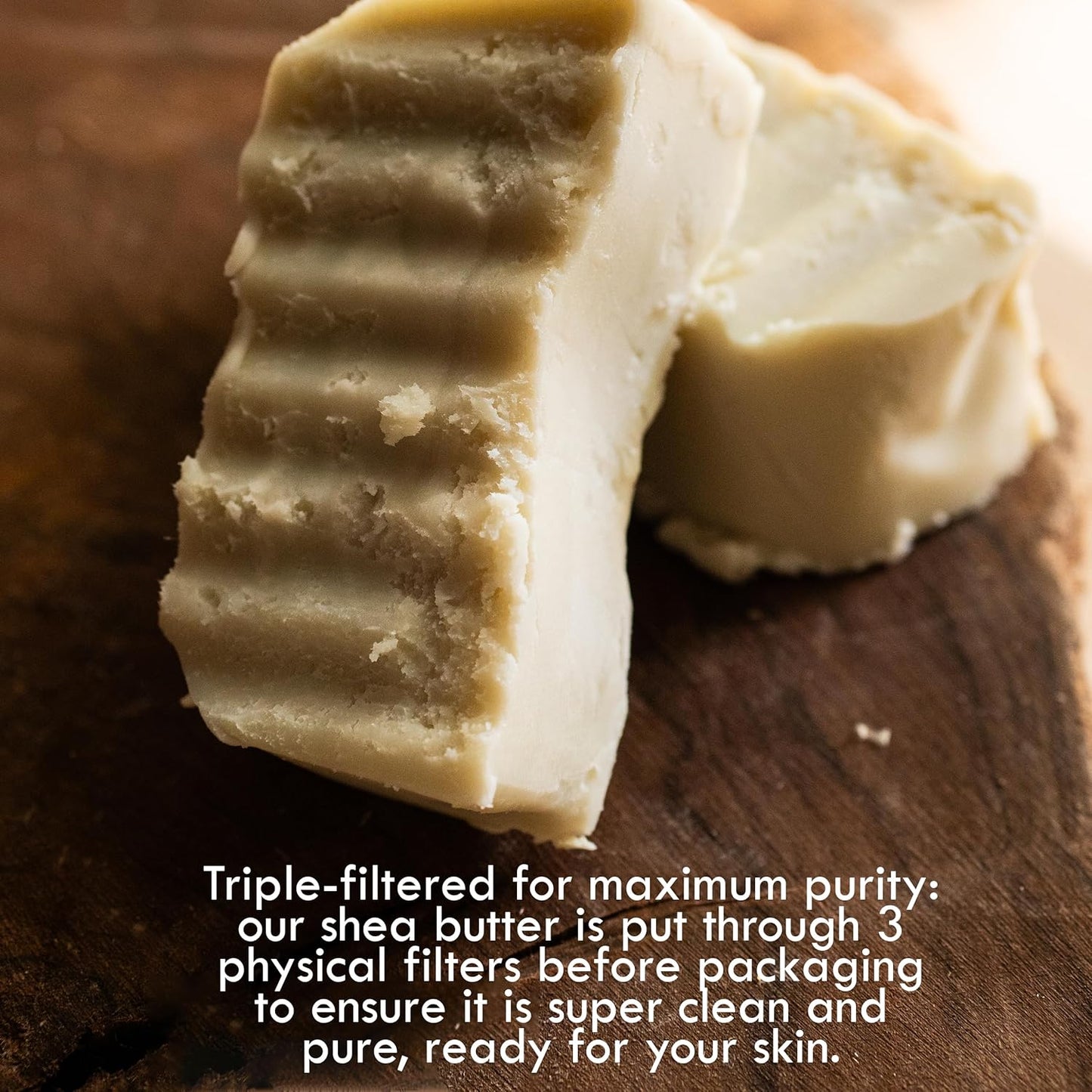 100% Pure African Raw Shea Butter - Unrefined Moisturizer for Hair & Body, Perfect for Dry Skin, DIY Lip Balm, Body Butter, Lotion & Soap