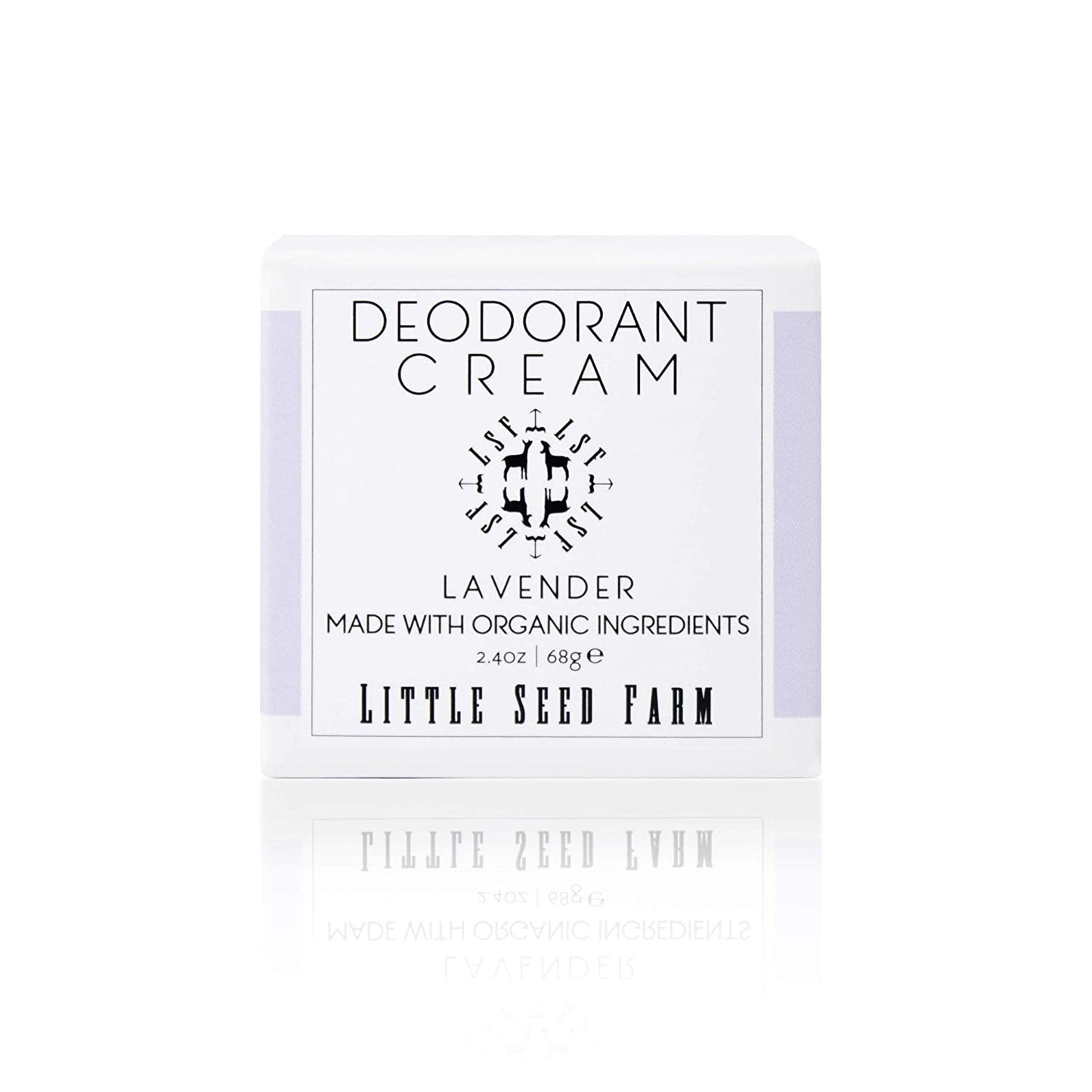 All-Natural Lavender Deodorant Cream - Aluminum Free, Unisex, 2.4 oz - Little Seed Farm