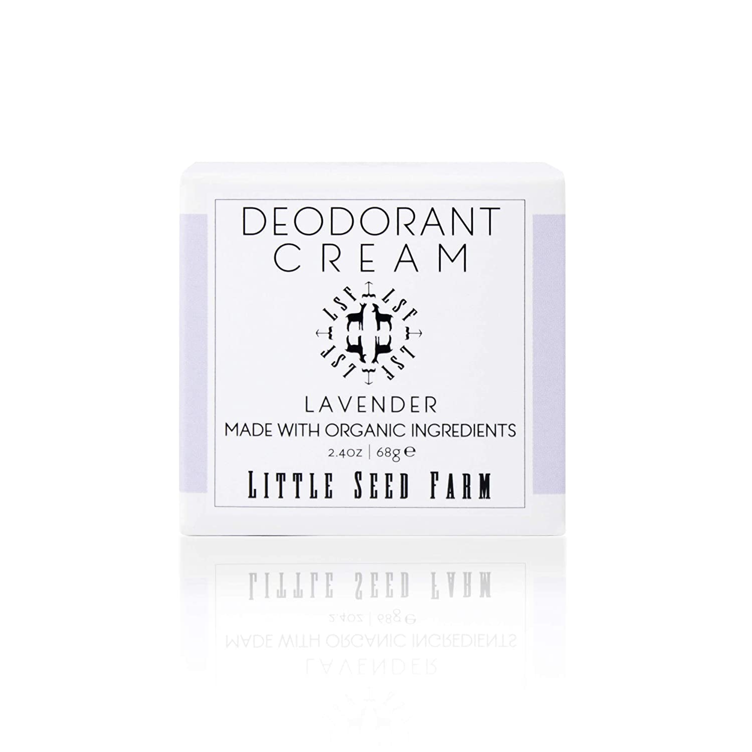 All-Natural Lavender Deodorant Cream - Aluminum Free, Unisex, 2.4 oz - Little Seed Farm