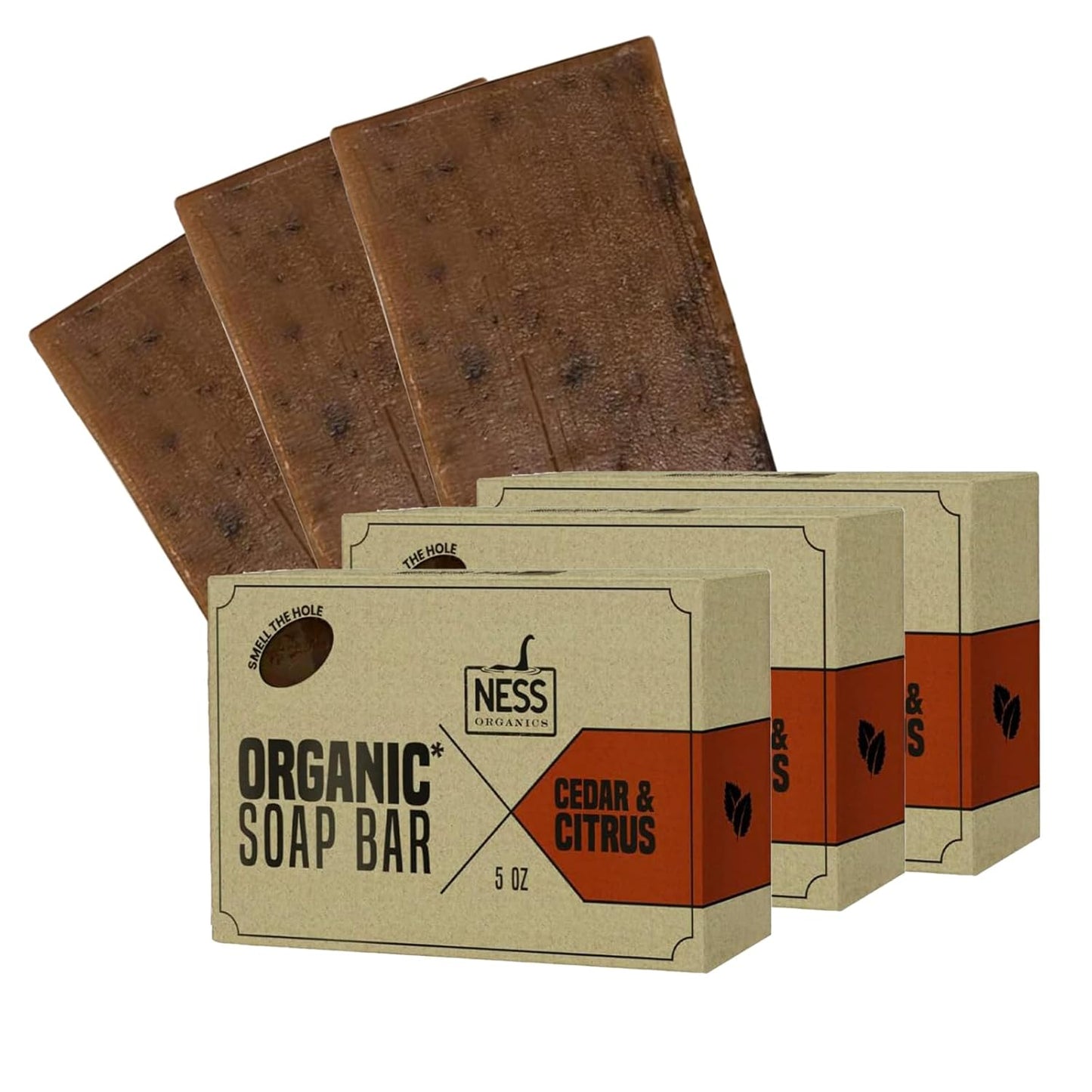 Ness Men's Maritime Moss Soap Bar - Natural, Moisturizing & Handmade with Organic Ingredients, Essential Oils, Vegan & Cruelty-Free