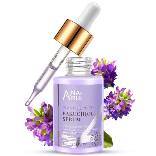 Revitalize Your Skin with ANAI RUI Bakuchiol Face Serum - The Ultimate Anti-Aging Solution Featuring Hyaluronic Acid & Peptides for All Skin Types