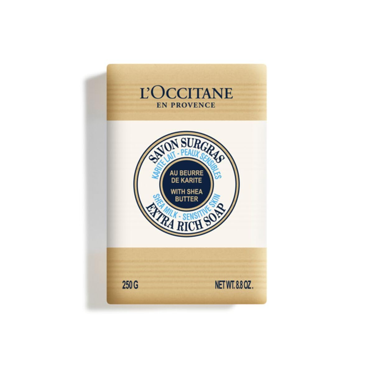 L'Occitane Shea Butter Artisanal Vegan Hand & Body Soap - Citrusy Verbena, Relaxing Lavender, and Nourishing Shea Milk