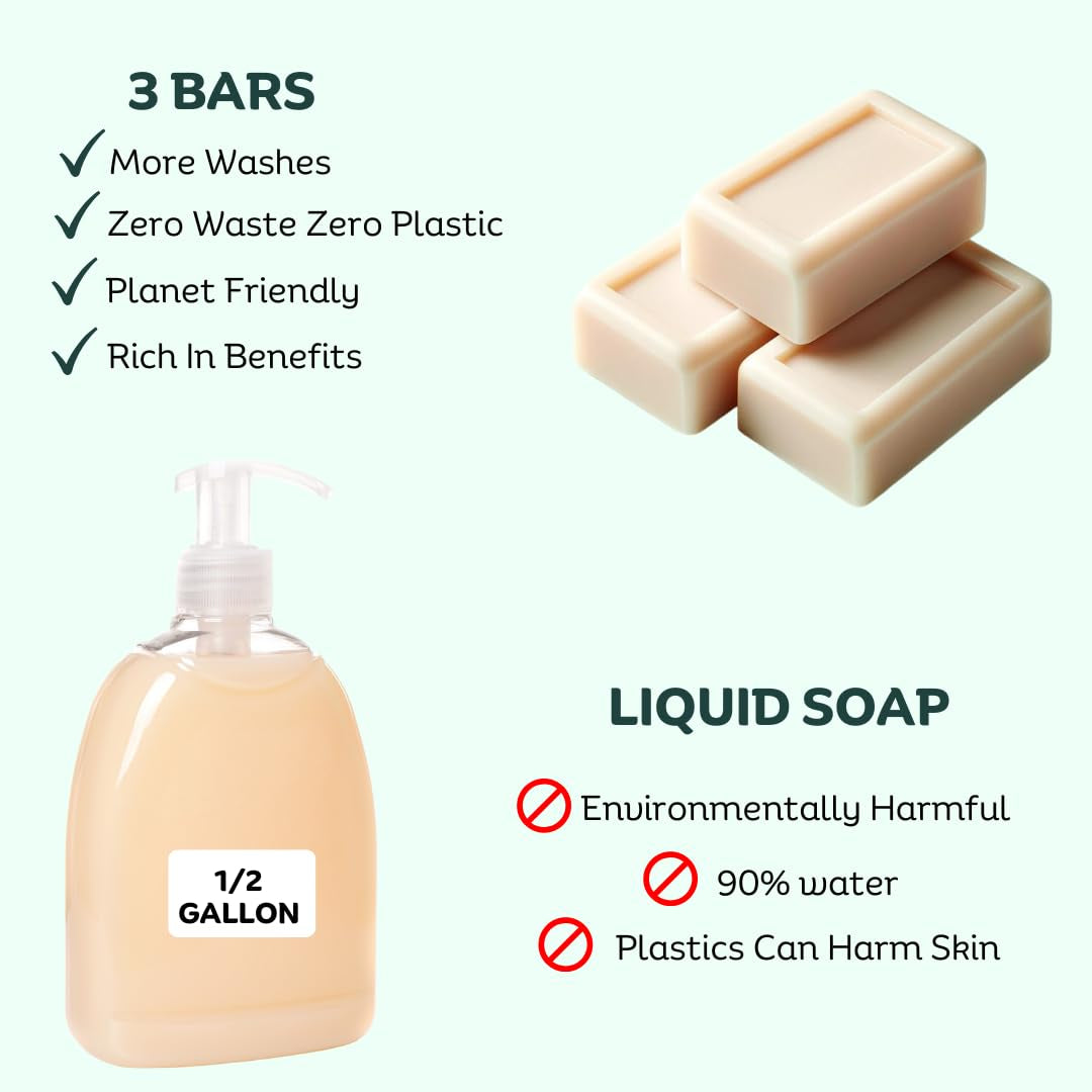 Gentle Green Tea Kids Soap Bar - Hypoallergenic & Natural for Sensitive Skin