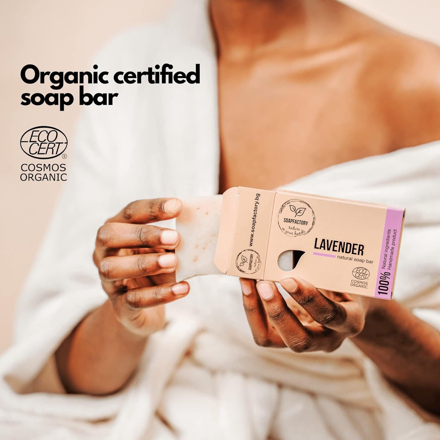 Transform Your Skin with Soapfactory's Luxurious Lavender Oatmeal Exfoliating Soap - Vegan, Organic, Handmade Body Bars (Set of 3)