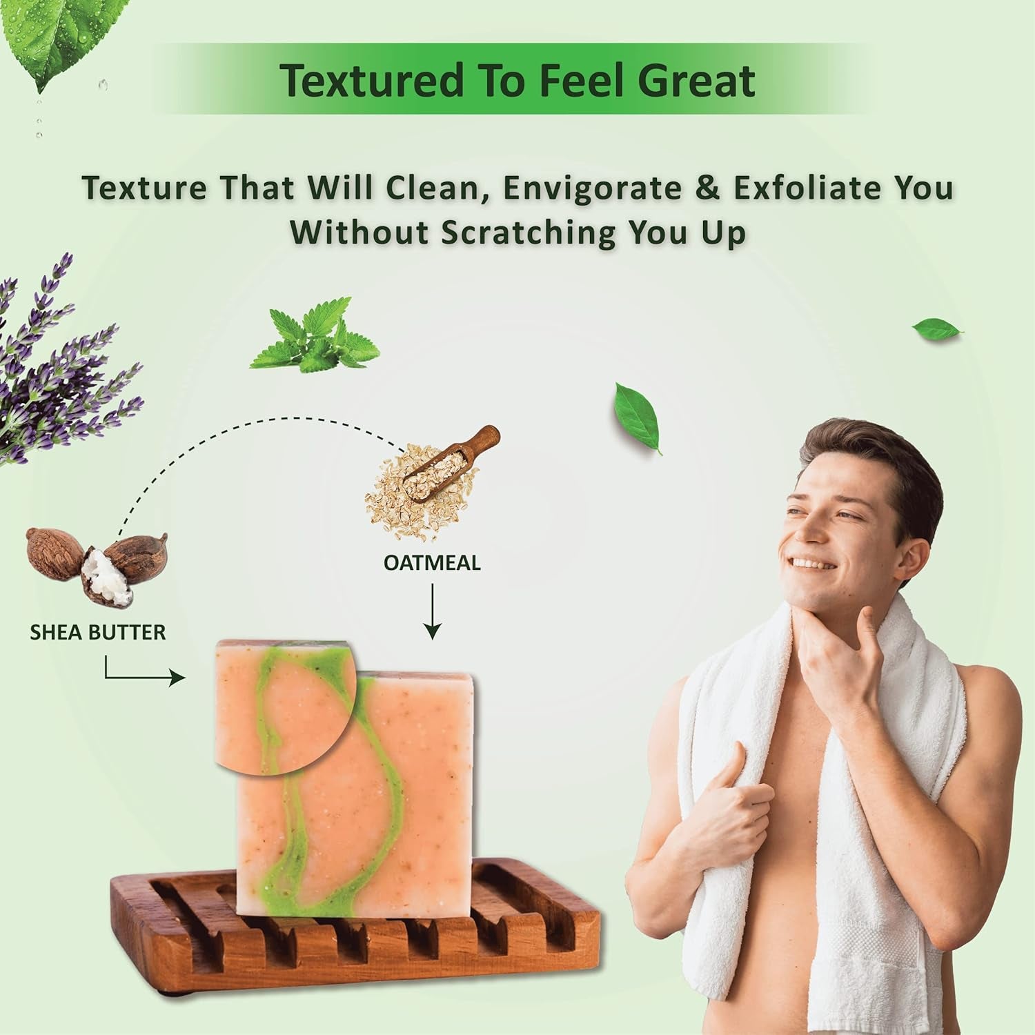 Revitalize Your Skin with All-Natural Handmade Men's Soap - Irish Mountain Rain Cold Process Bar with Organic Ingredients and Essential Oils