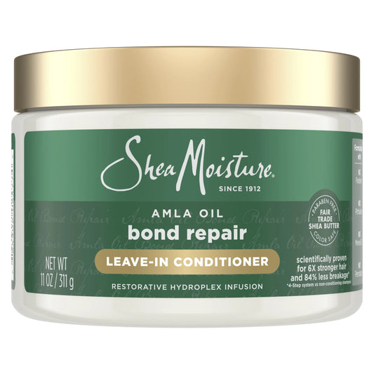 Sheamoisture Amla Oil Leave-In Conditioner for Curly Hair - Strengthening Bond Repair, 11 Oz