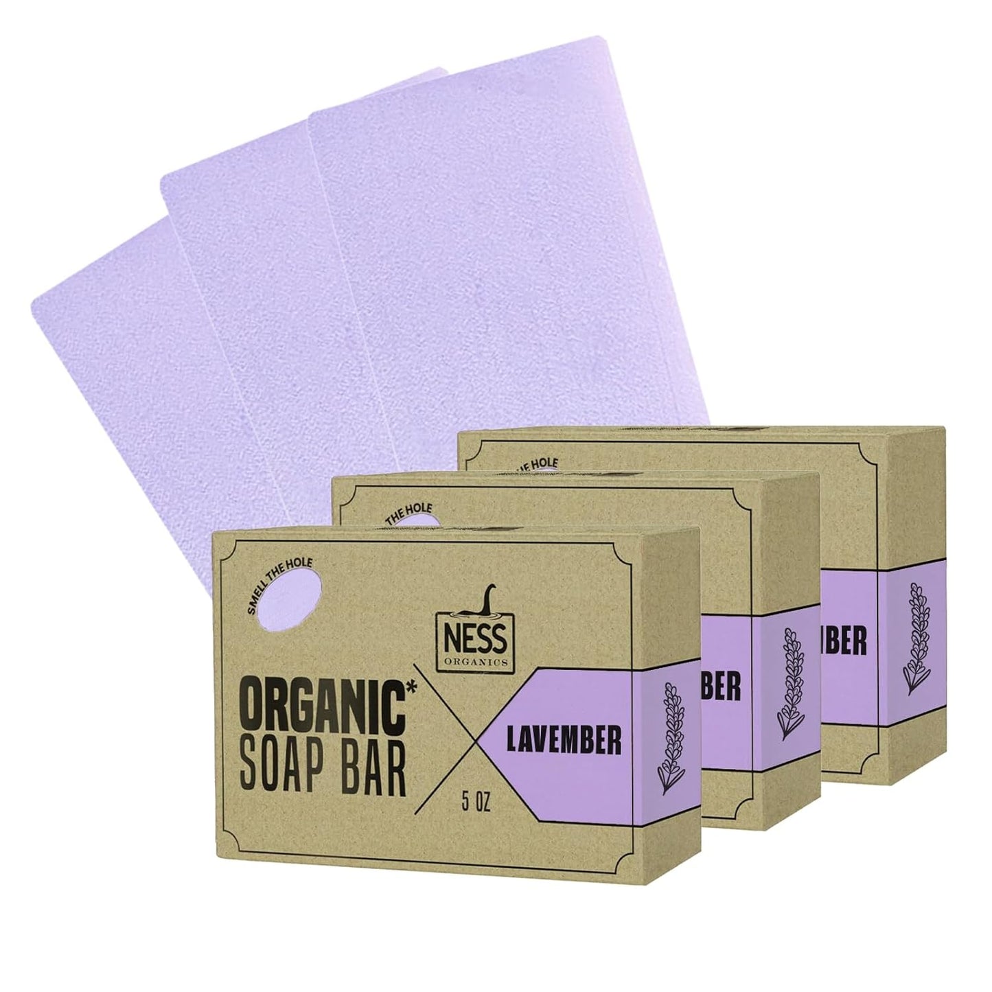 Ness Men's Maritime Moss Soap Bar - Natural, Moisturizing & Handmade with Organic Ingredients, Essential Oils, Vegan & Cruelty-Free