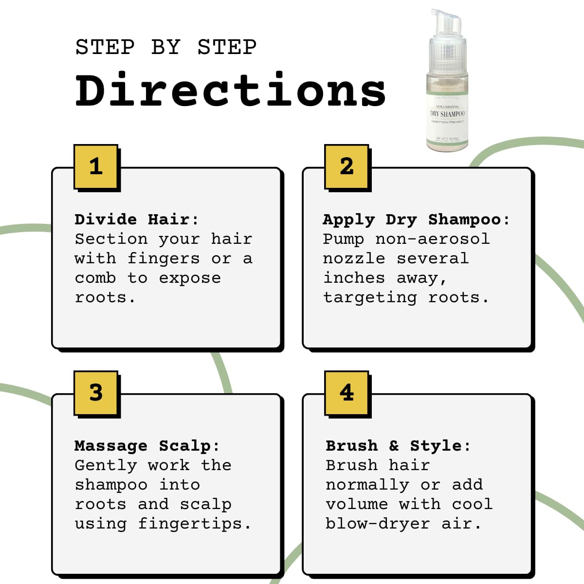 Revitalize Your Hair Naturally with Yellow Bird Eco-Friendly Dry Shampoo Powder - Non-Aerosol, Vegan Formula for All Hair Types