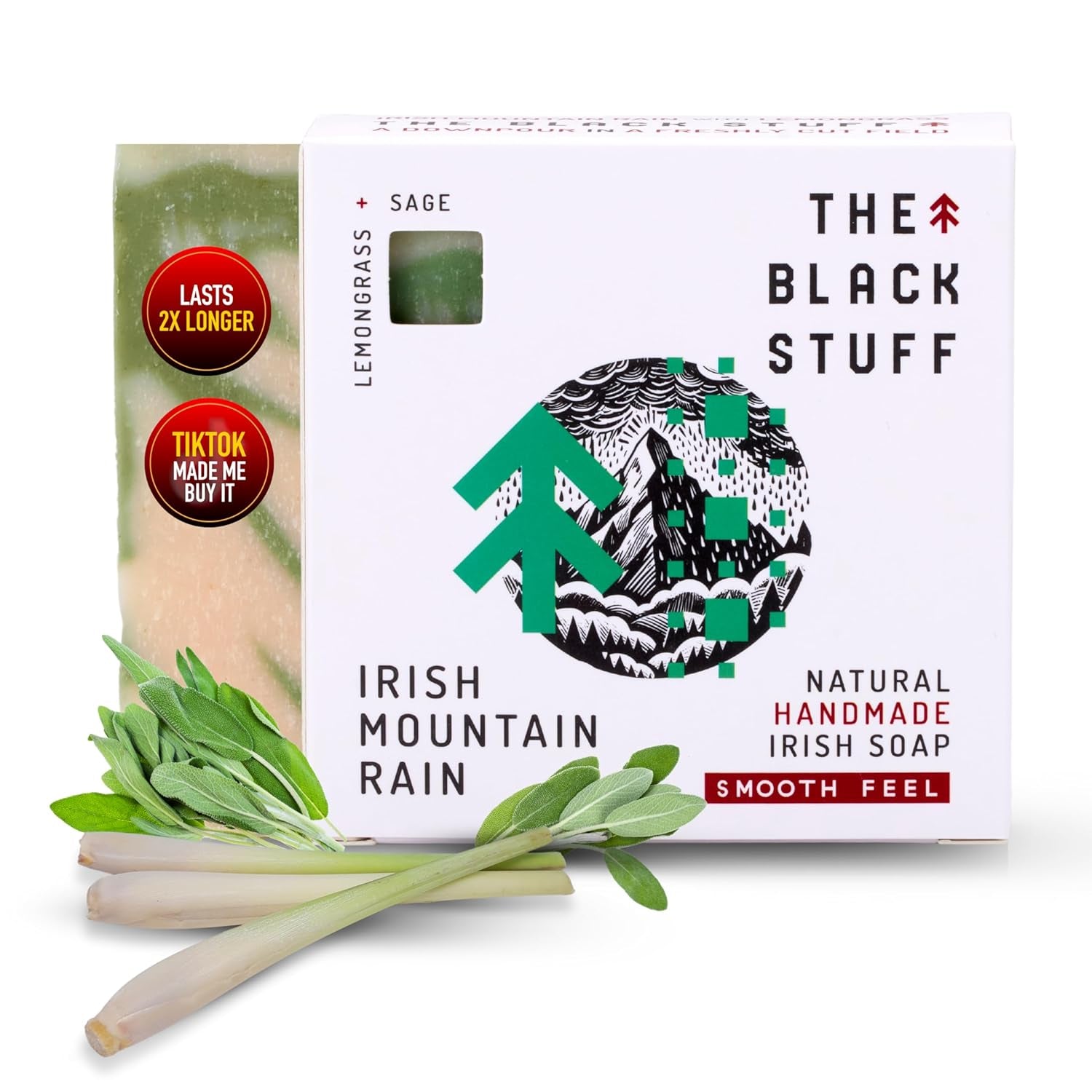 Revitalize Your Skin with All-Natural Handmade Men's Soap - Irish Mountain Rain Cold Process Bar with Organic Ingredients and Essential Oils