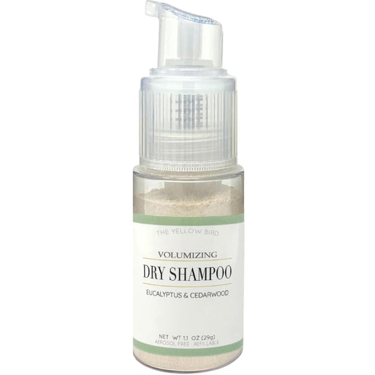 Revitalize Your Hair Naturally with Yellow Bird Eco-Friendly Dry Shampoo Powder - Non-Aerosol, Vegan Formula for All Hair Types