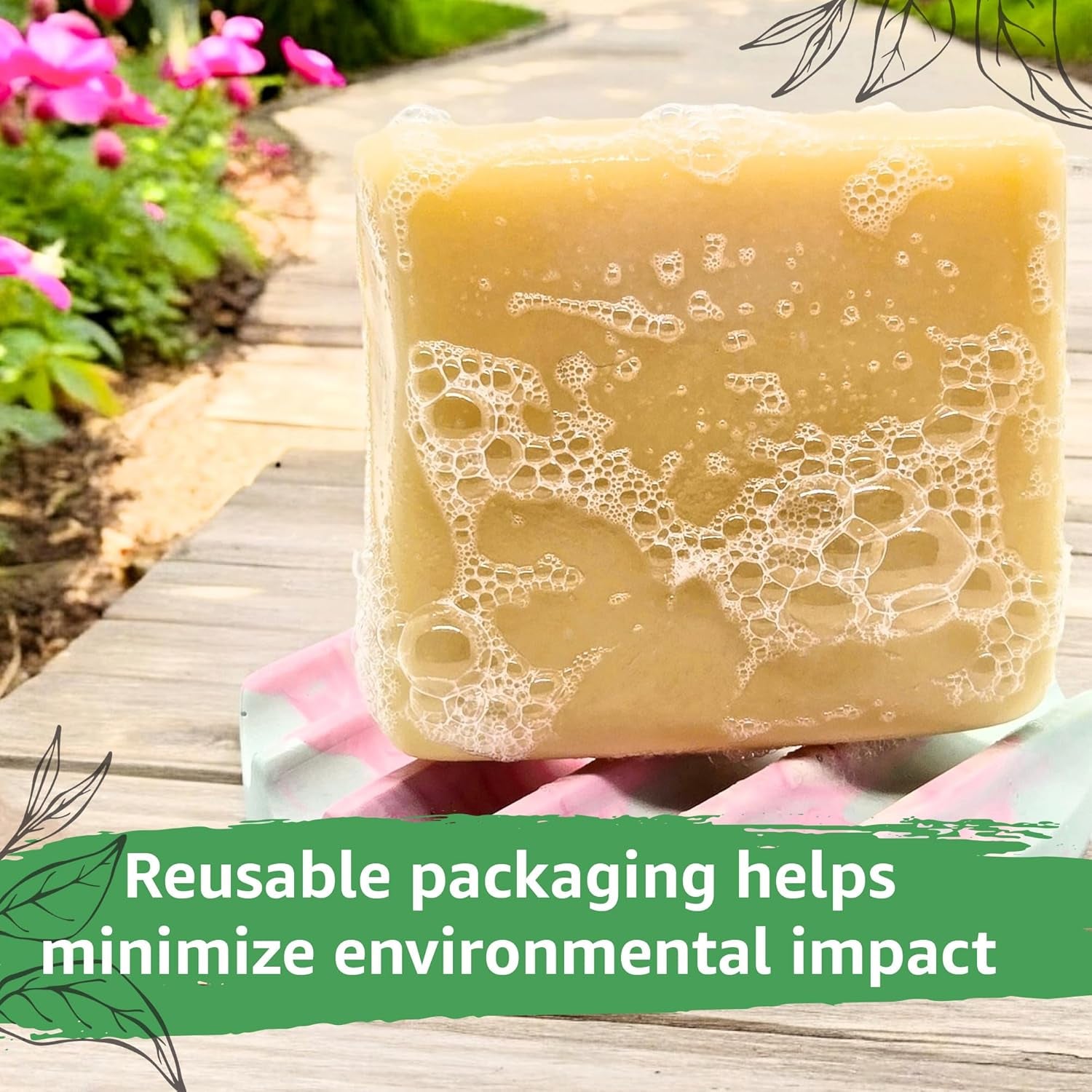Revitalize Your Skin with Luxurious Organic Handmade Tea Tree Bath & Hand Soap - Gentle Foam for Oily Skin - 100% Pure Ingredients - 4Oz/110Gr