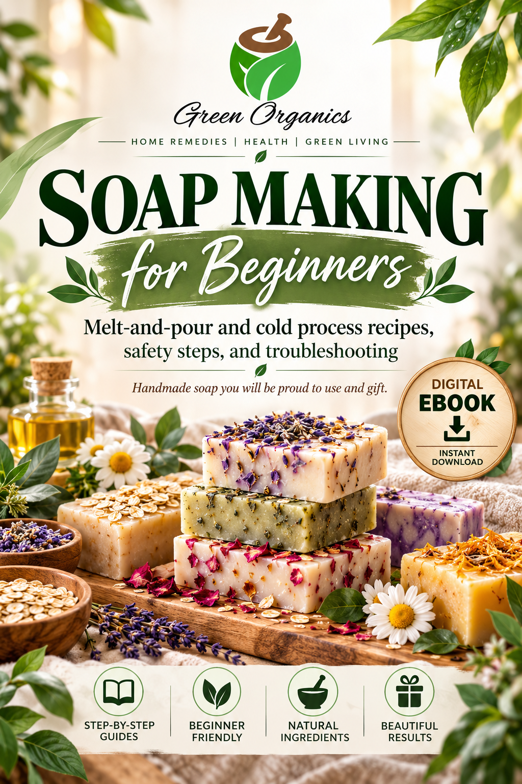 Soap Making for Beginners: The Complete Guide to Making Natural Homemade Soap