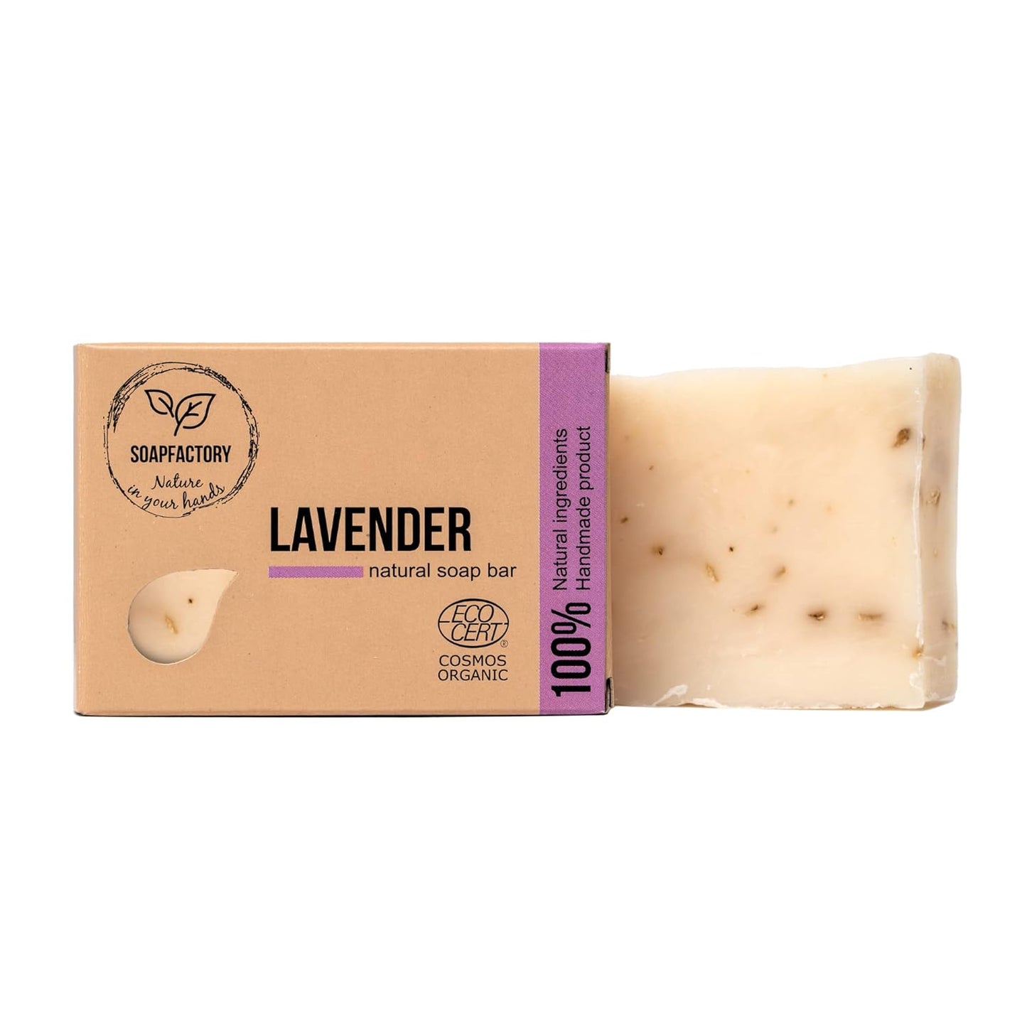 Transform Your Skin with Soapfactory's Luxurious Lavender Oatmeal Exfoliating Soap - Vegan, Organic, Handmade Body Bars (Set of 3)
