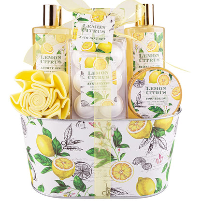 Indulge in Relaxation: 8-Piece Honey Almond Spa Gift Basket for Women - Perfect Birthday, Christmas, or Thank You Gift!
