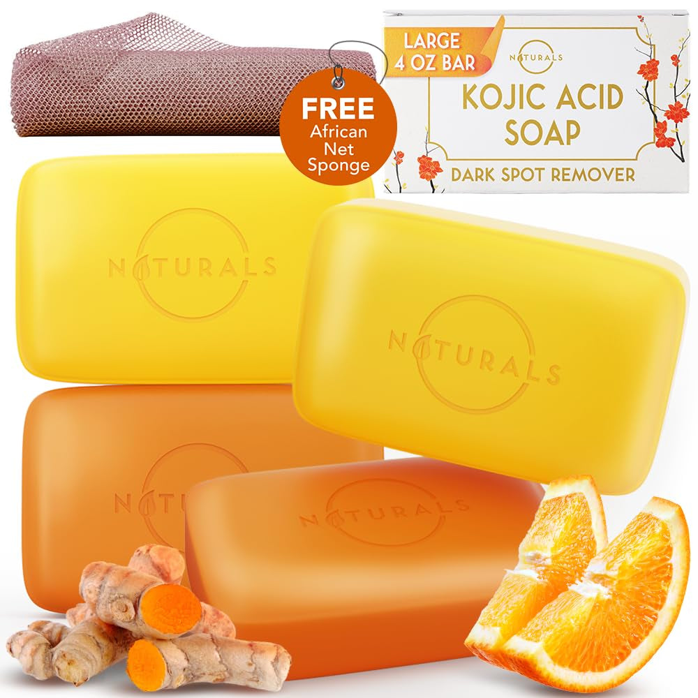 O Naturals 100% Natural Bar Soap Gift Set - Luxurious Organic & Essential Oil Collection for Spa-Like Indulgence - 6PC Black Soap Set for Men & Women