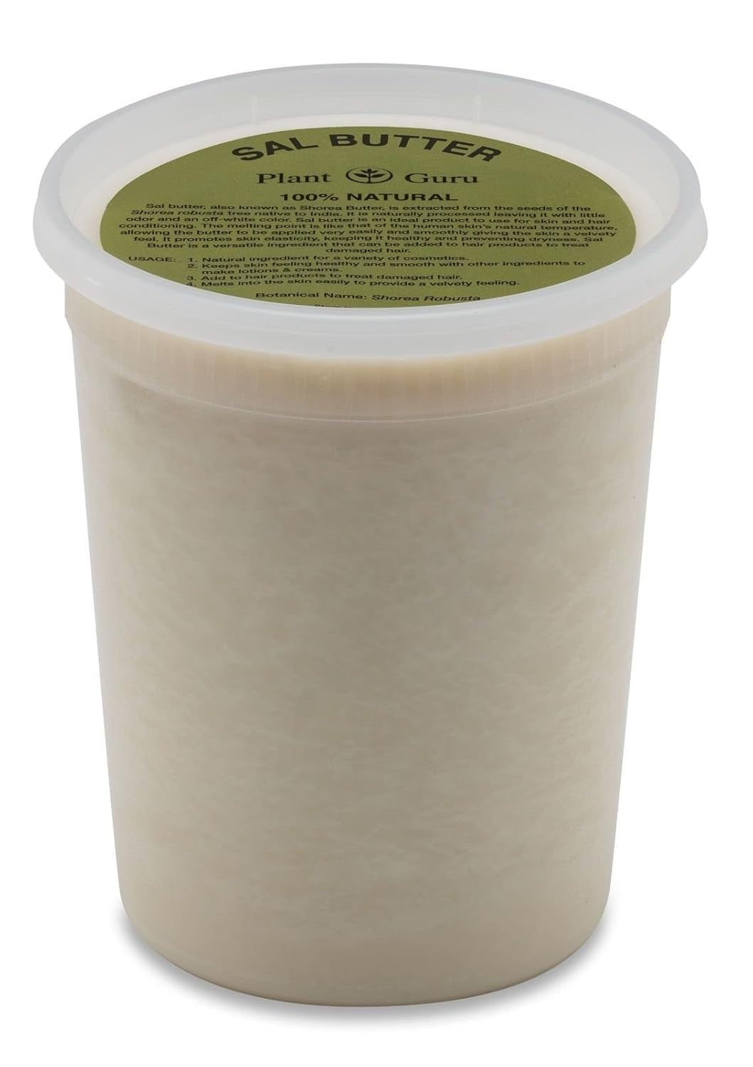 Nourish Your Skin with 100% Pure Raw Cold Pressed Sal Butter - Ultimate Hydration for All Skin Types (8 Oz)