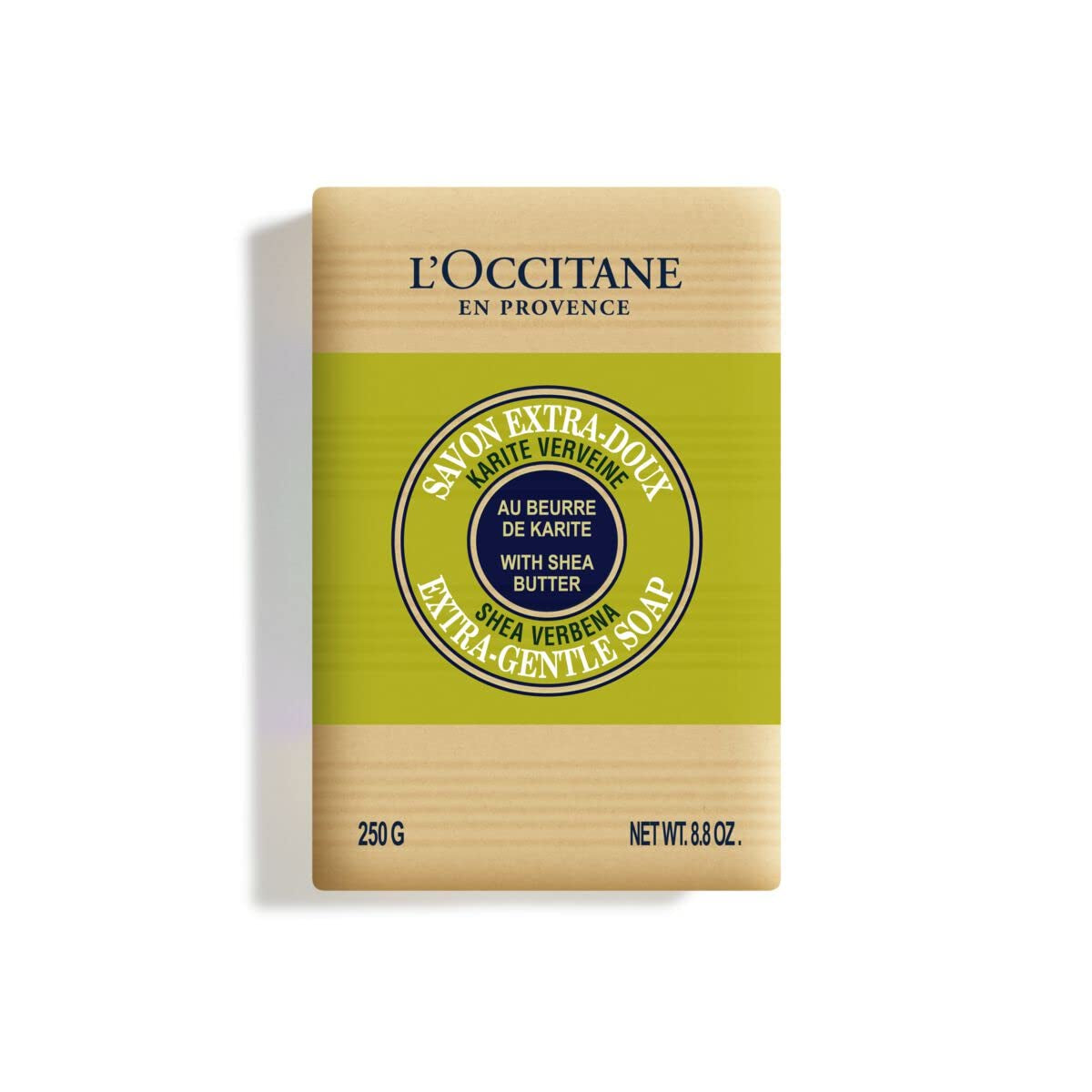 L'Occitane Shea Butter Artisanal Vegan Hand & Body Soap - Citrusy Verbena, Relaxing Lavender, and Nourishing Shea Milk