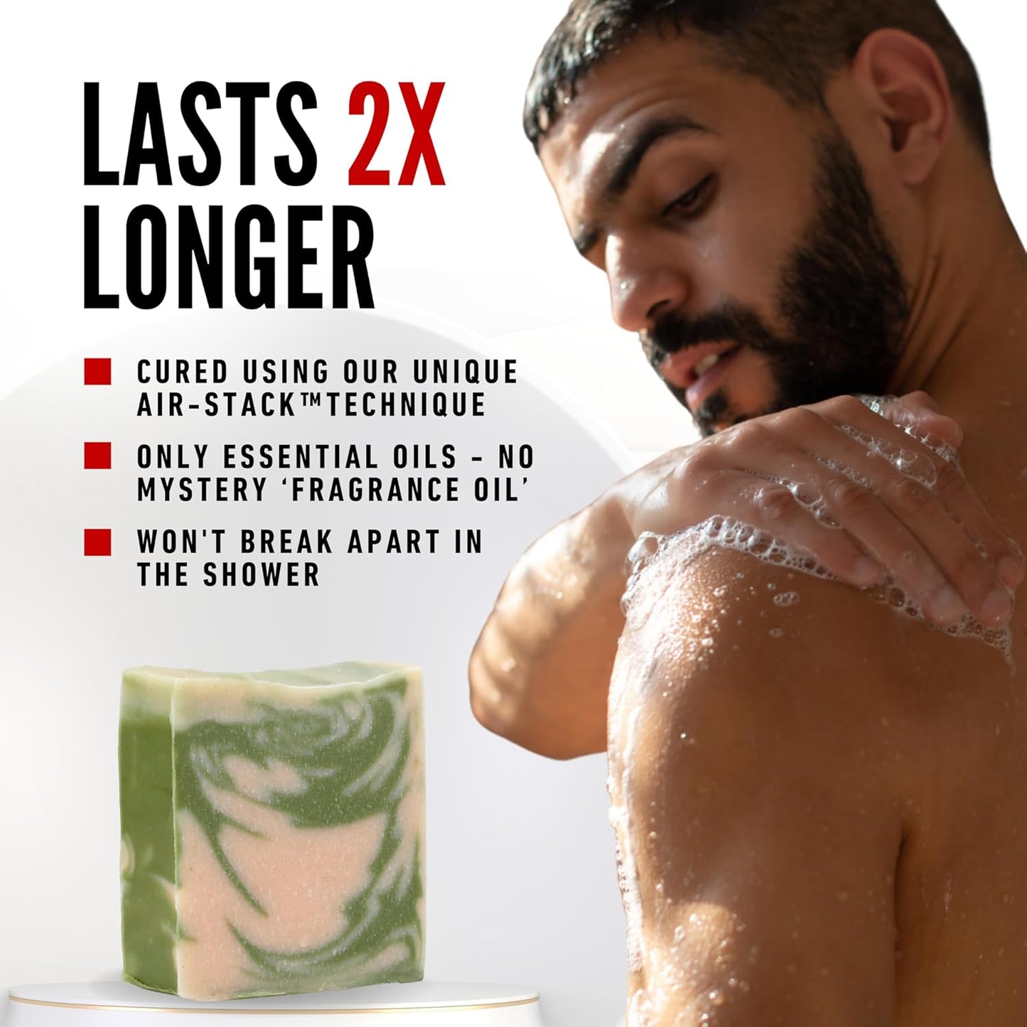 Revitalize Your Skin with All-Natural Handmade Men's Soap - Irish Mountain Rain Cold Process Bar with Organic Ingredients and Essential Oils